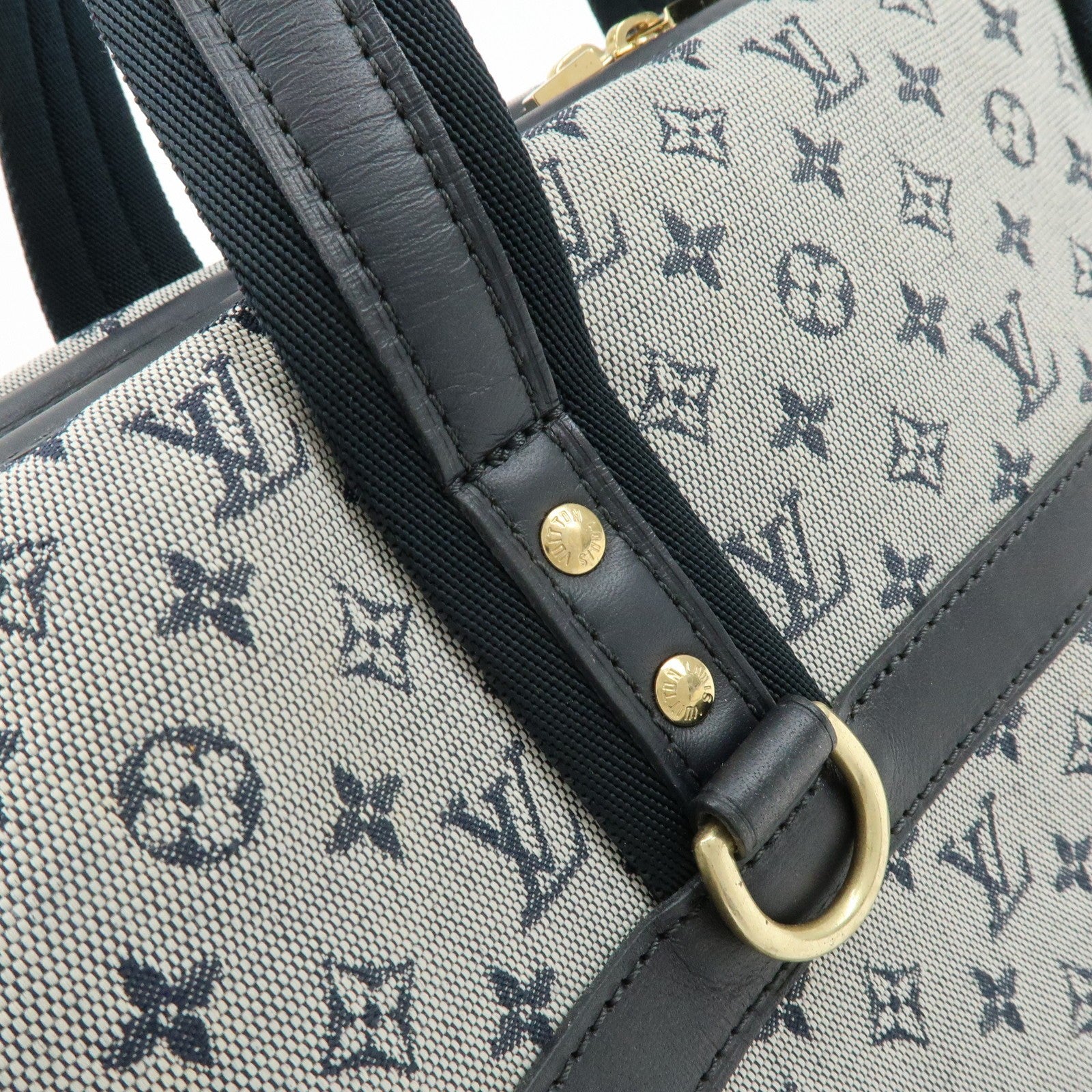 LOUIS VUITTON Monogram Mini Lin Navy Josephine GM