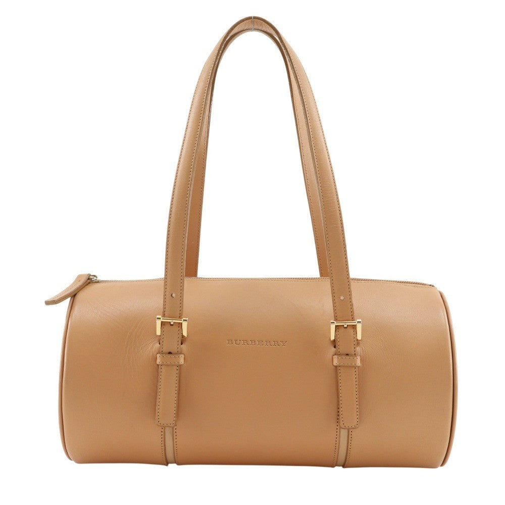 Burberry Logo Embossing Tote Bag - Beige, Leather