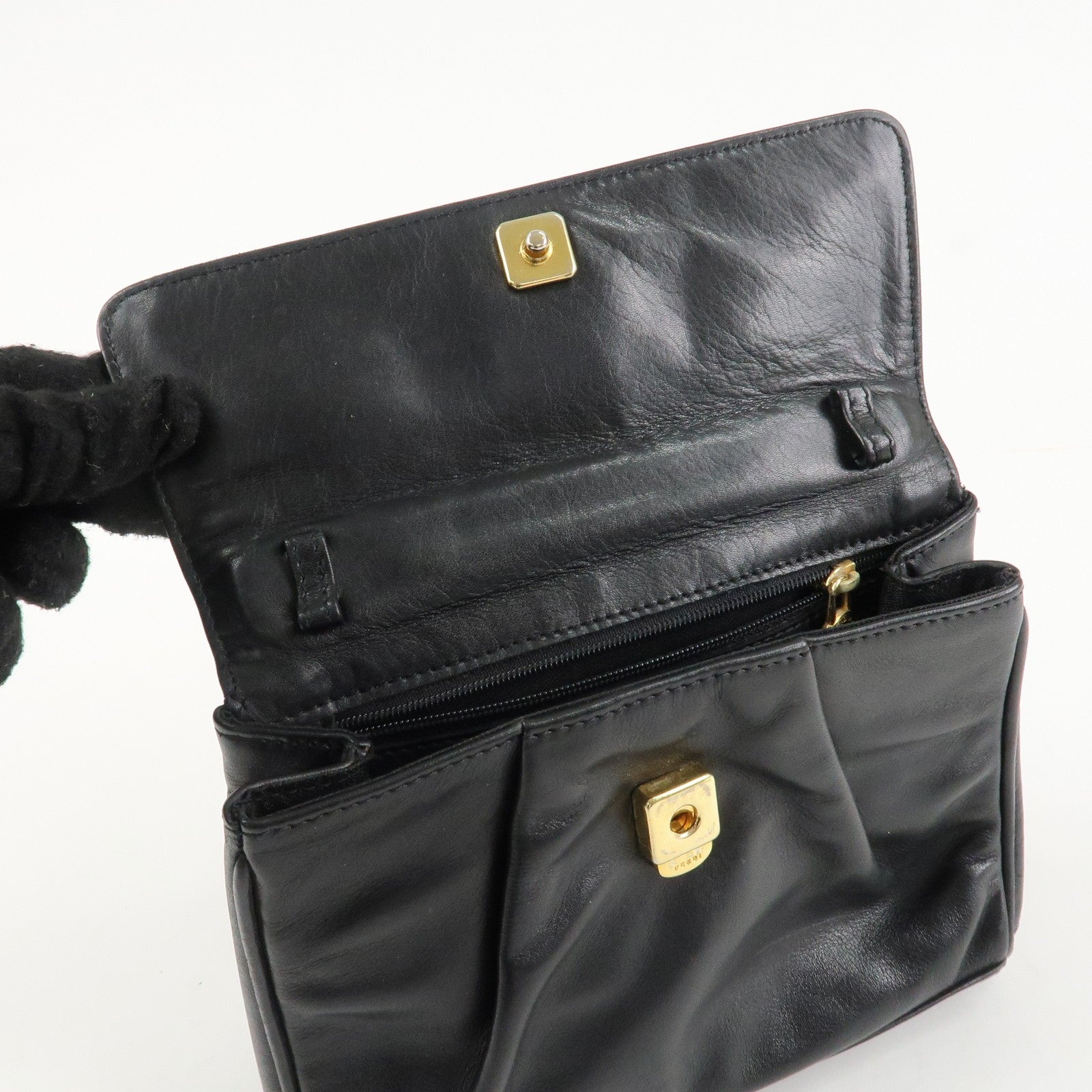 Fendi Hand Bag - Black, Leather