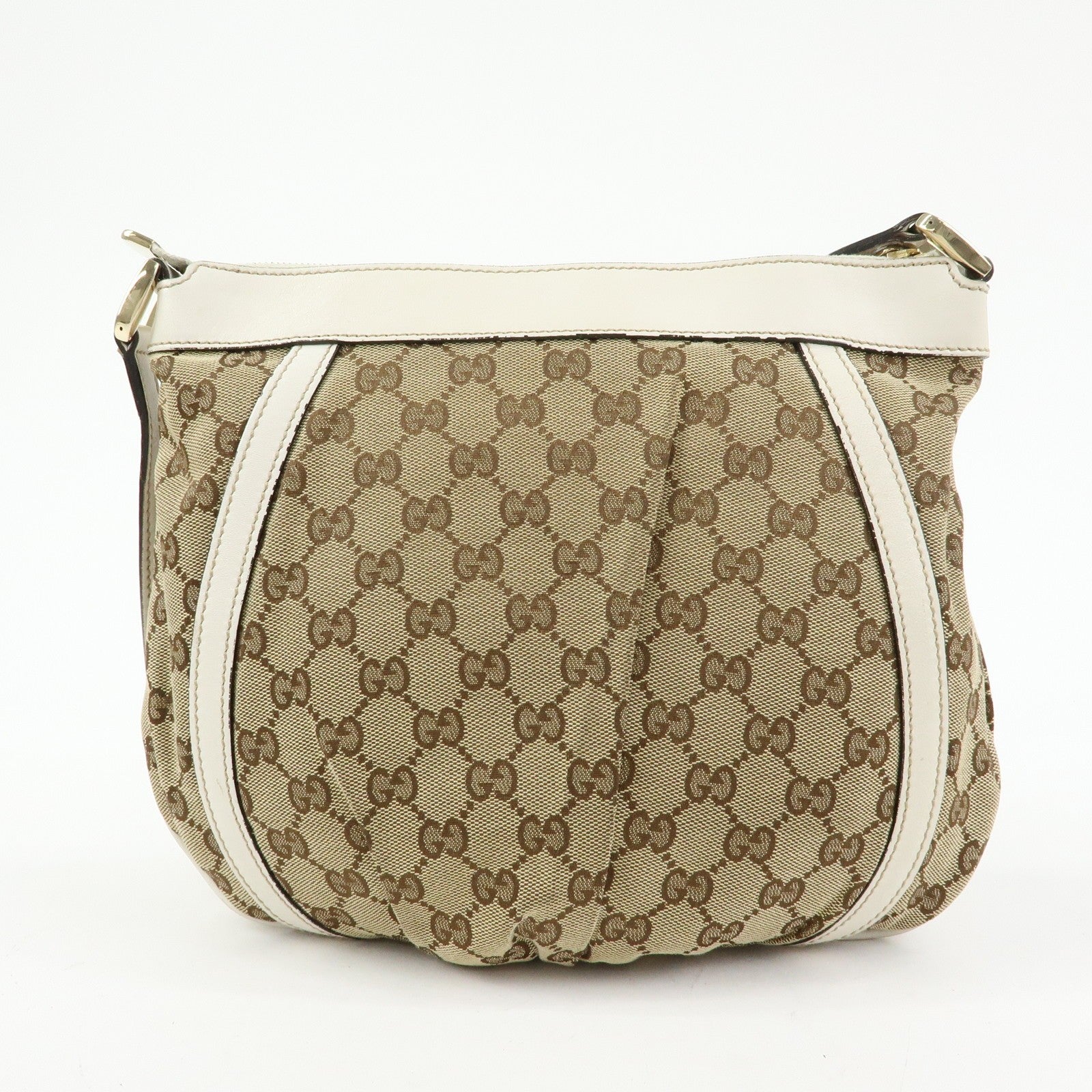 Gucci Abbey Shoulder Bag - Beige, GG Canvas, Leather