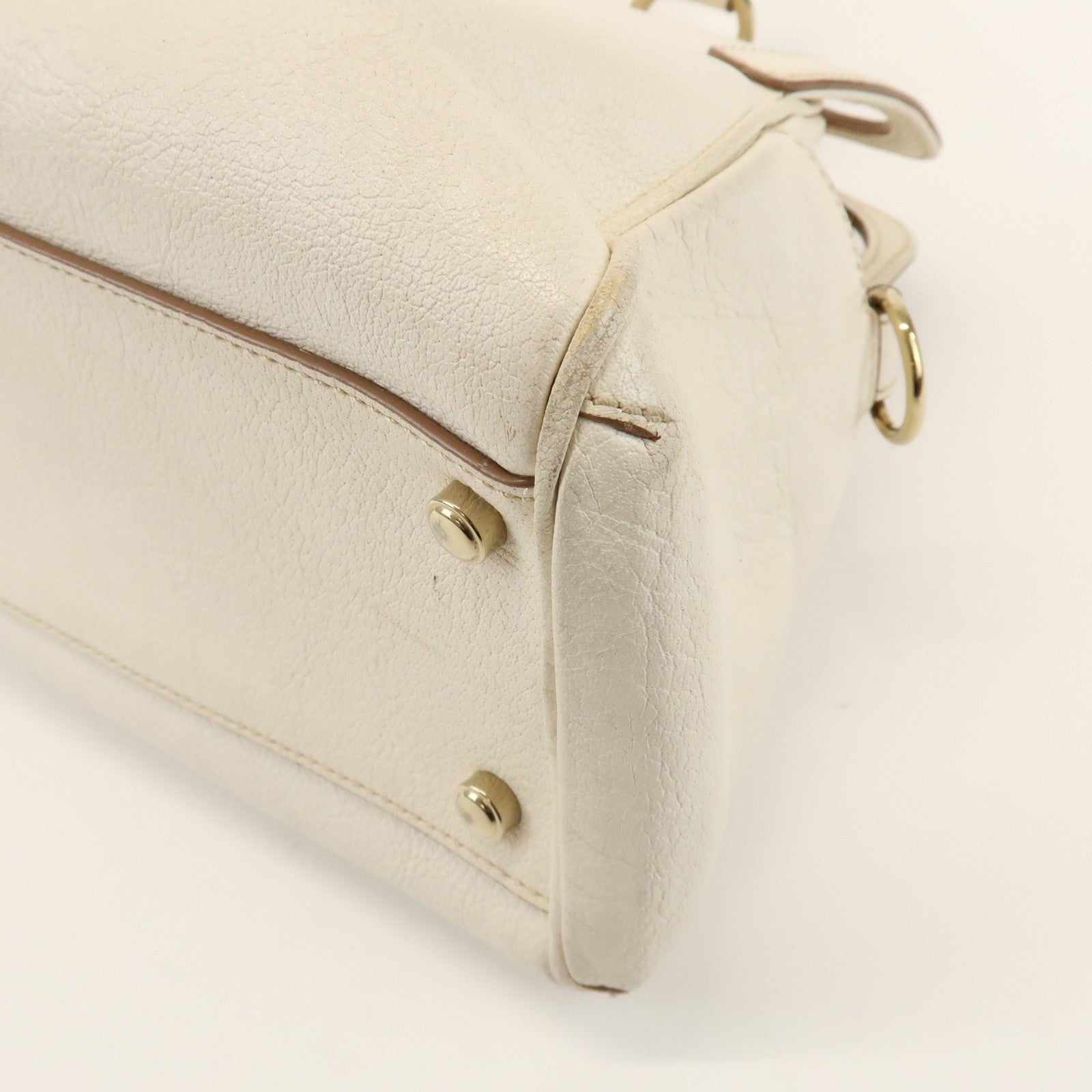Cartier Must Line Marcello 2Way Hand Bag - White, Leather