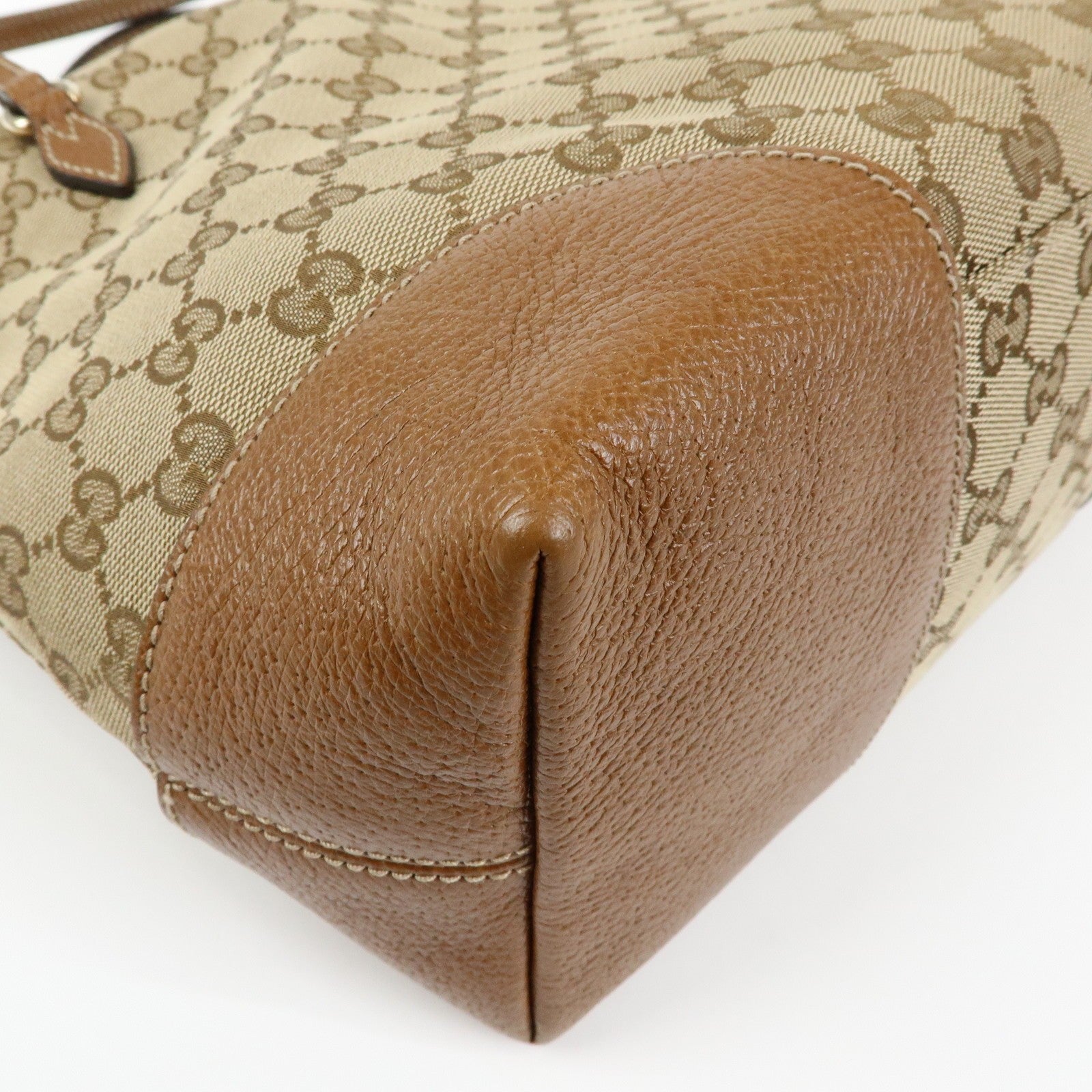 Gucci Hand Bag - Beige, Canvas Leather
