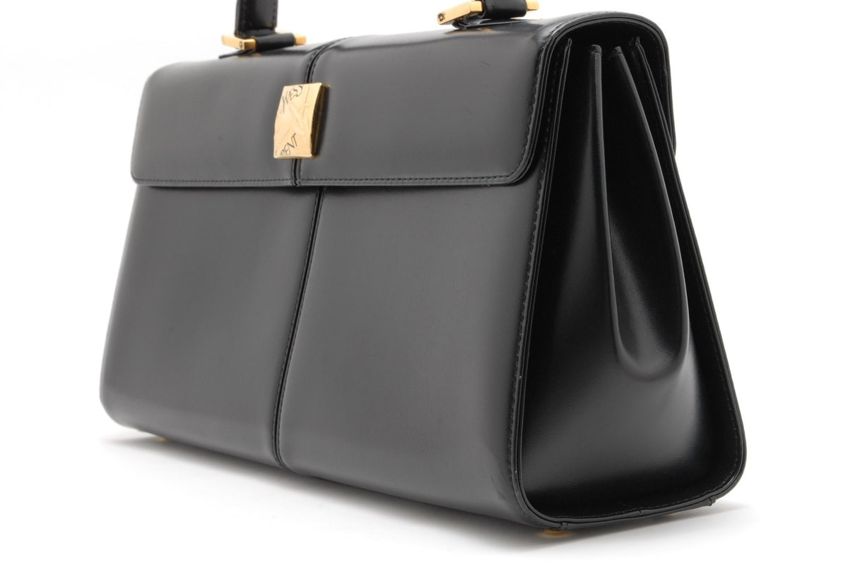 Saint Laurent Vintage Top Handle Handbag - Black, Leather