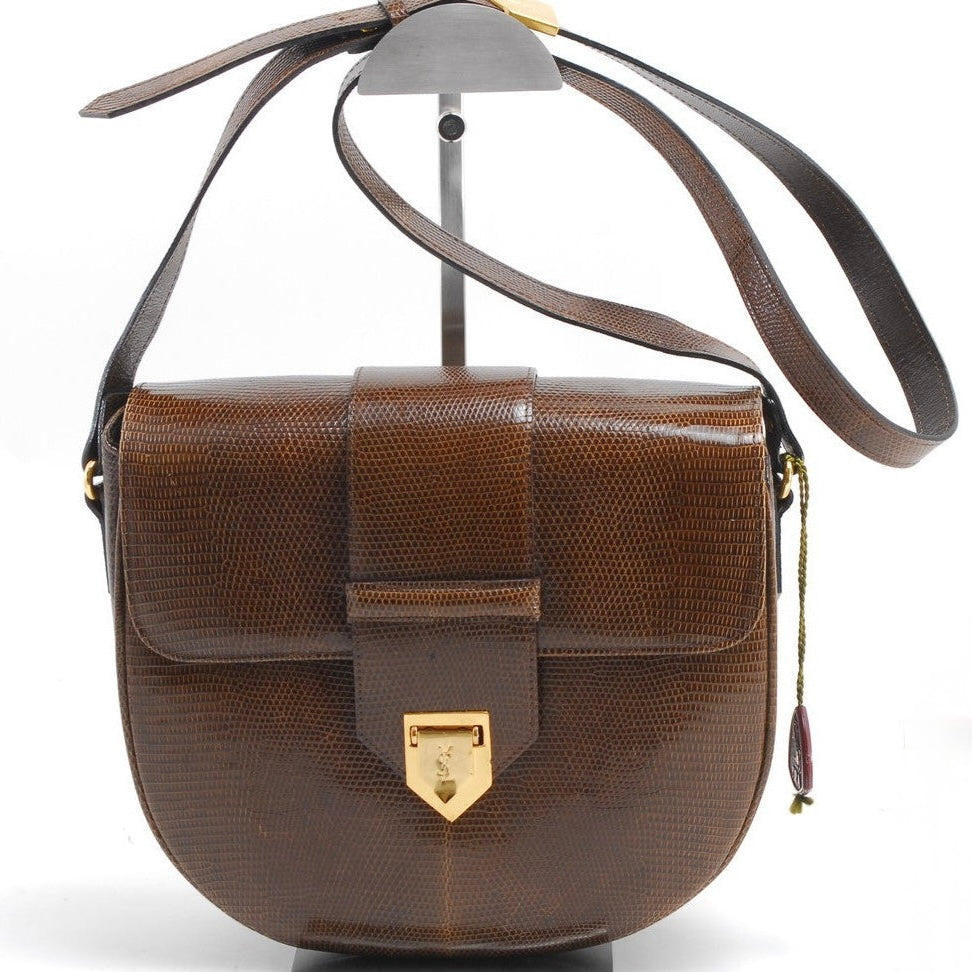Saint Laurent Yves Vintage Shoulder Bag - Brown, Leather 