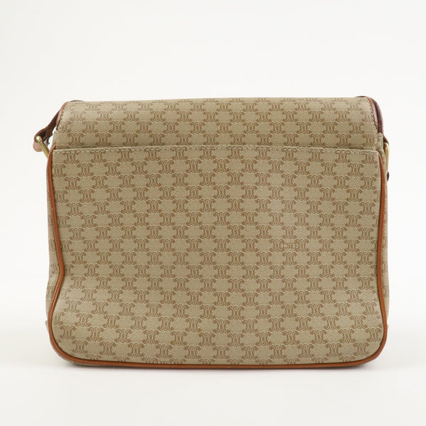 Celine Macadam Shoulder Bag - Beige, PVC Leather 