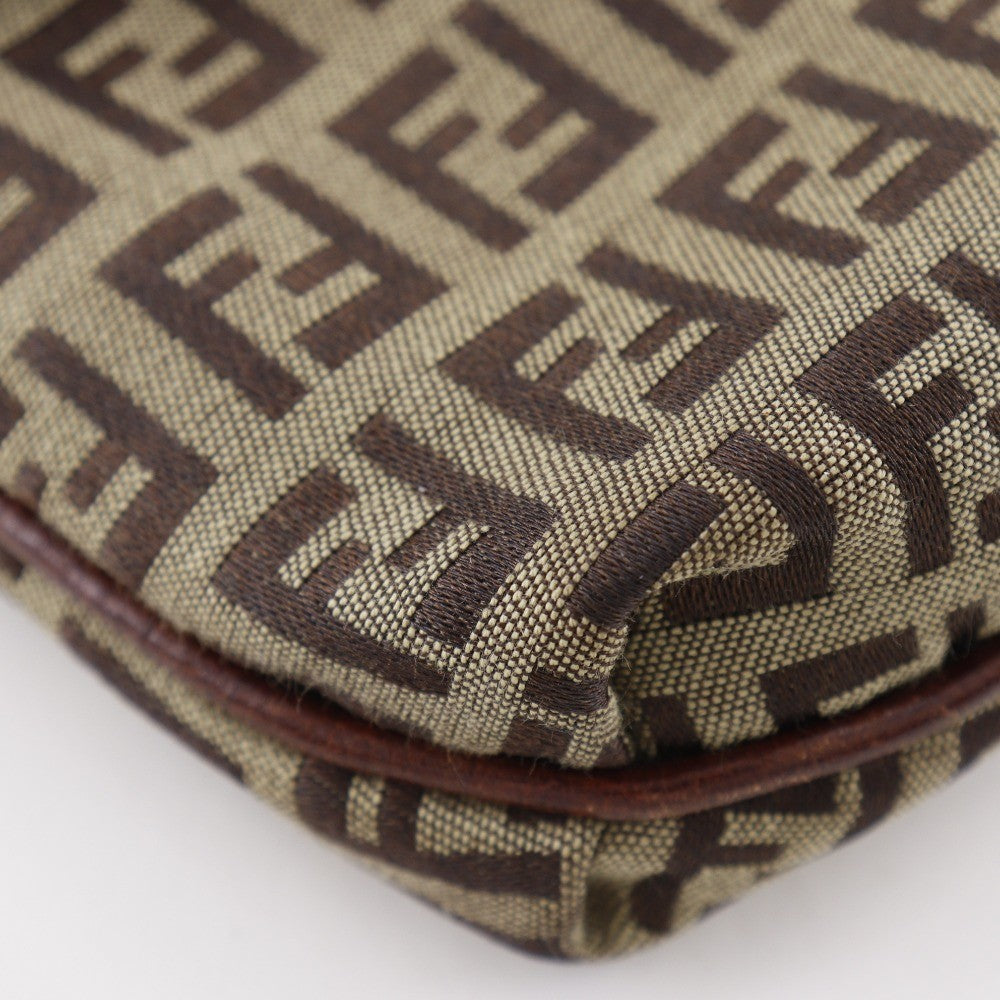 Fendi Zucchino Shoulder Bag - Brown, Nylon Canvas