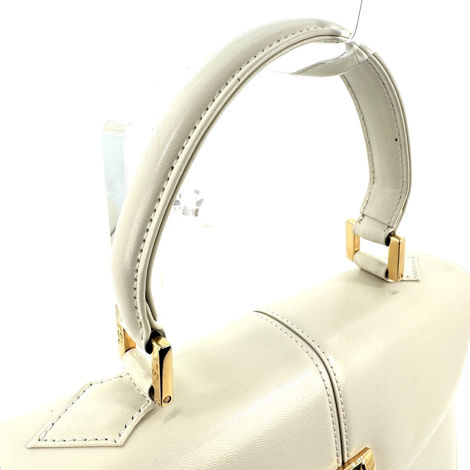 Saint Laurent Shoulder 2Way Hand Tote Bag - White, Leather