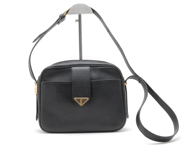 Saint Laurent Yves Vintage Shoulder Bag - Black, Leather 