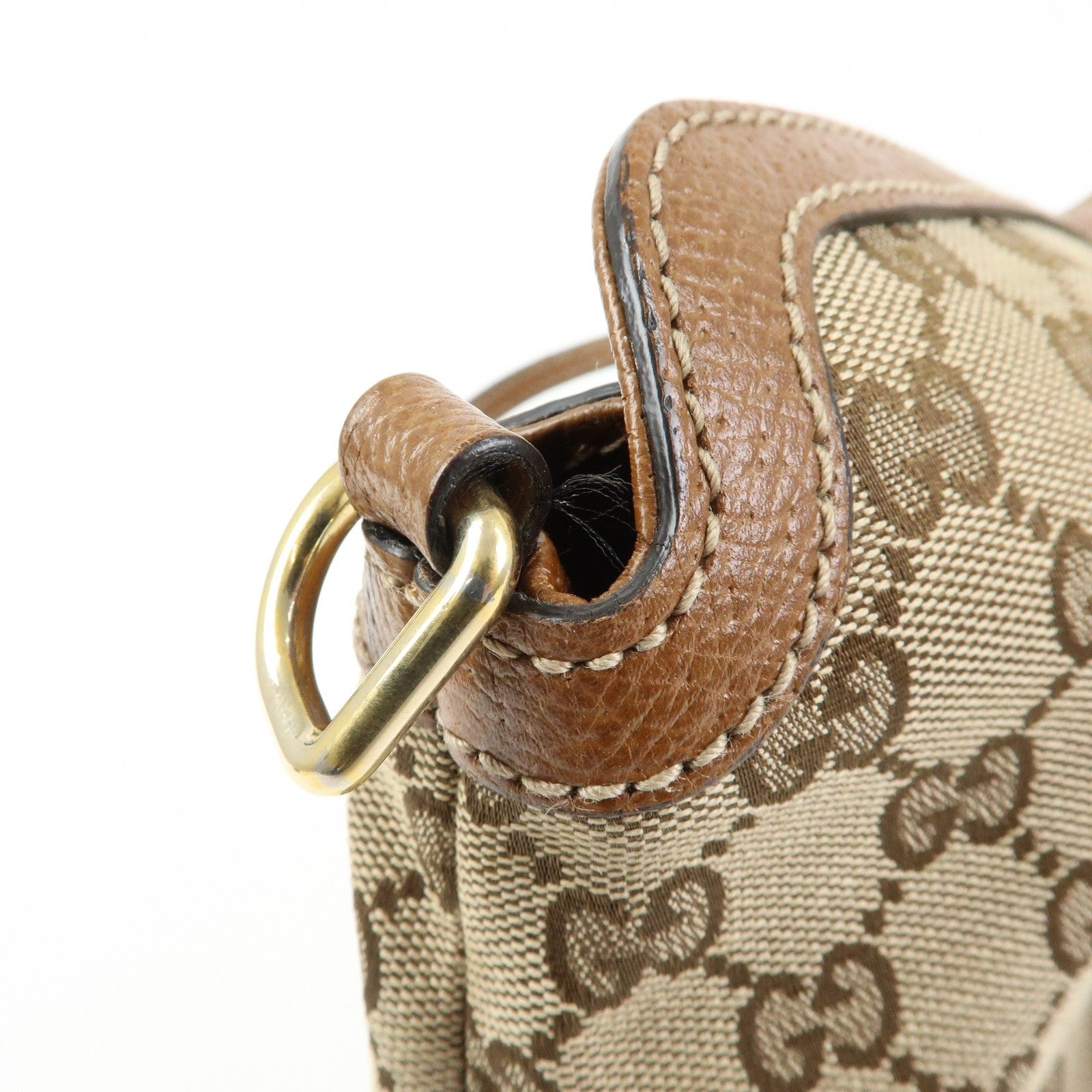 Gucci Hand Bag - Beige, Canvas Leather