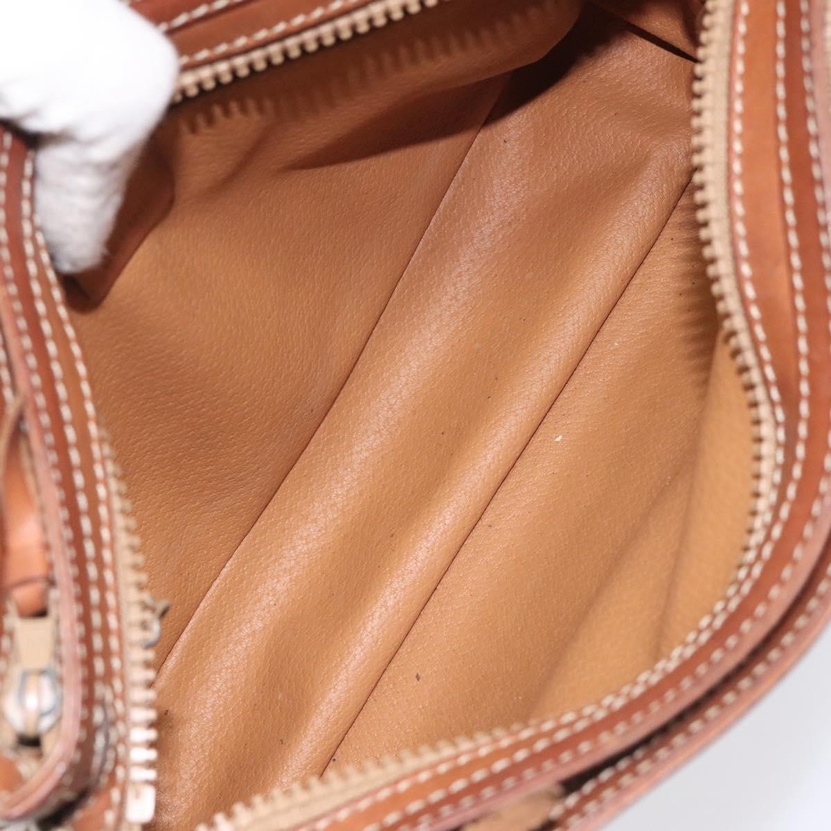 Celine Macadam Hand Bag - Beige/Gold, Canvas