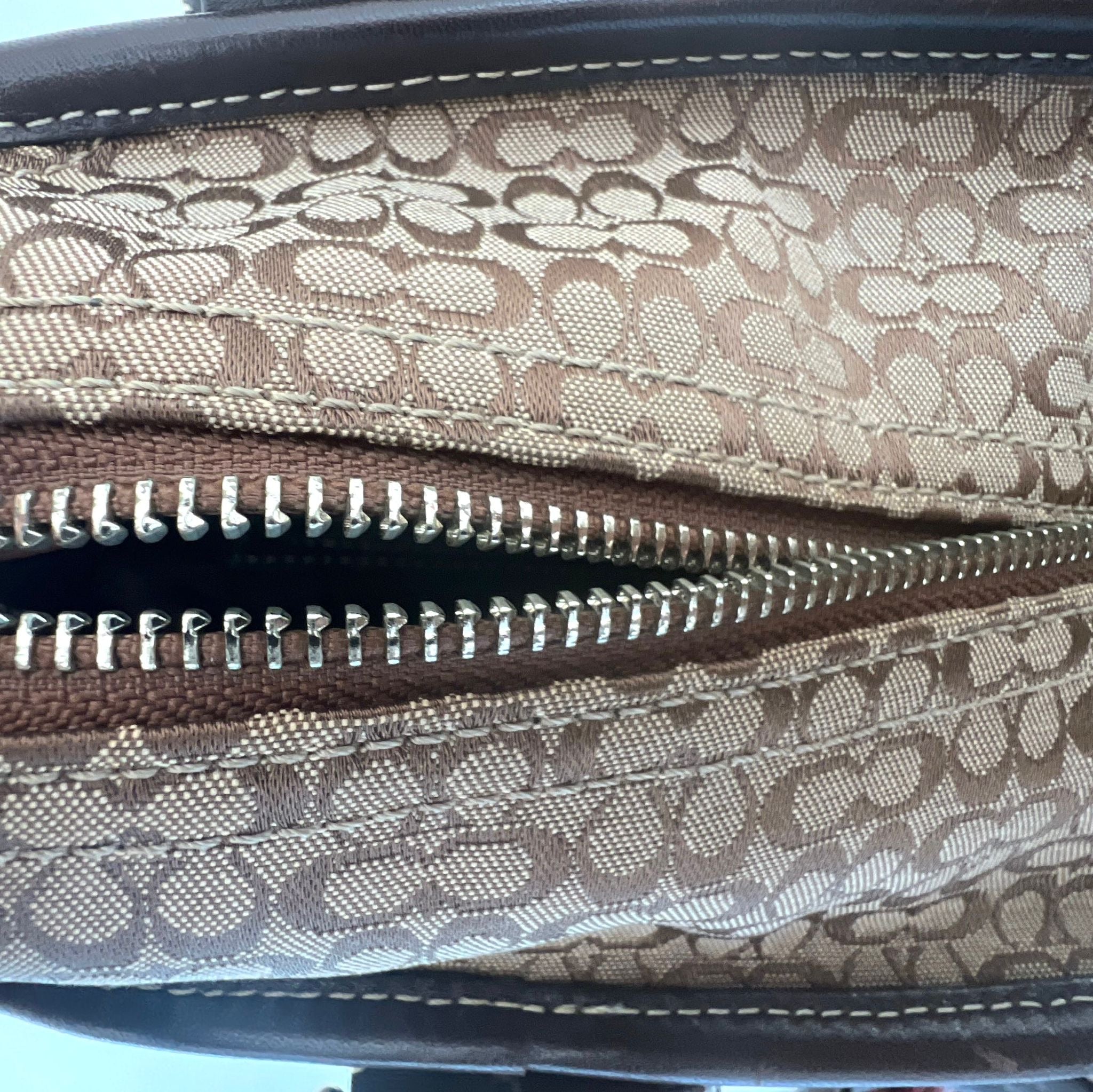 Coach Signature Brown Bag