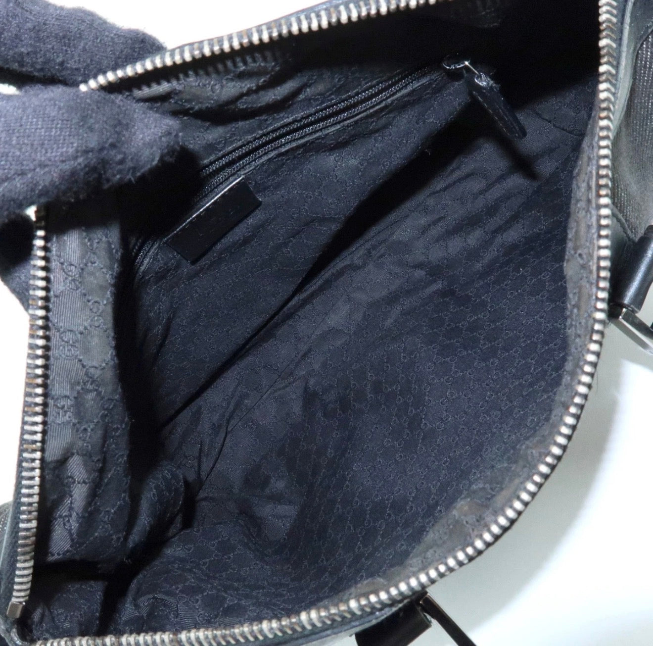 Gucci Boston Bag - Black, Dark Grey, Canvas