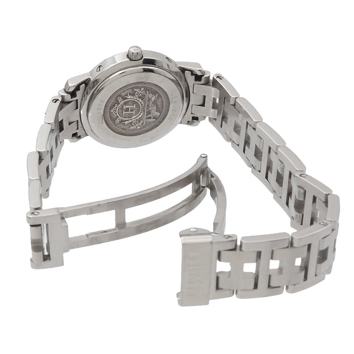 Hermès Clipper CL4 210 Watch - White, Stainless steel