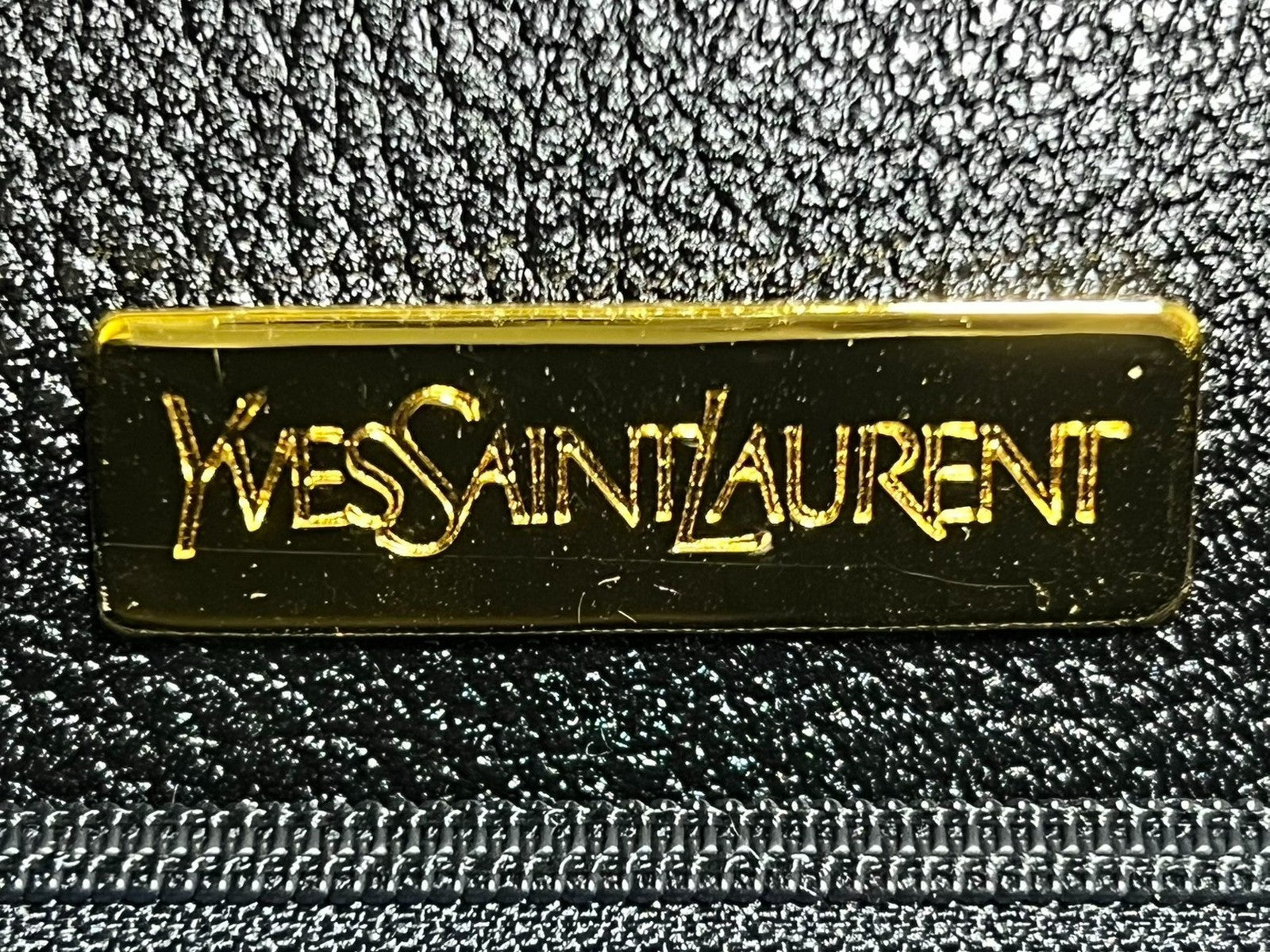 Saint Laurent Yves Vintage Clutch - Black, Leather