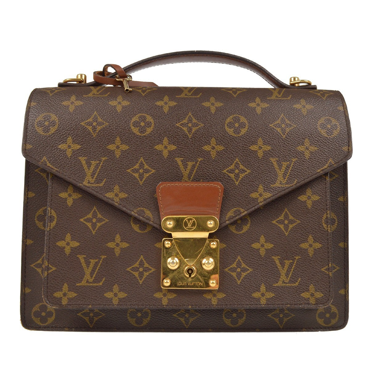 Louis Vuitton Monogram Monceau 28 Business Handbag - Brown, Canvas
