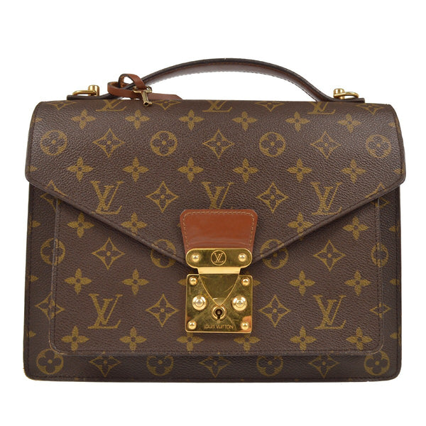 Louis Vuitton Monogram Monceau 28 Business Handbag - Brown, Canvas 