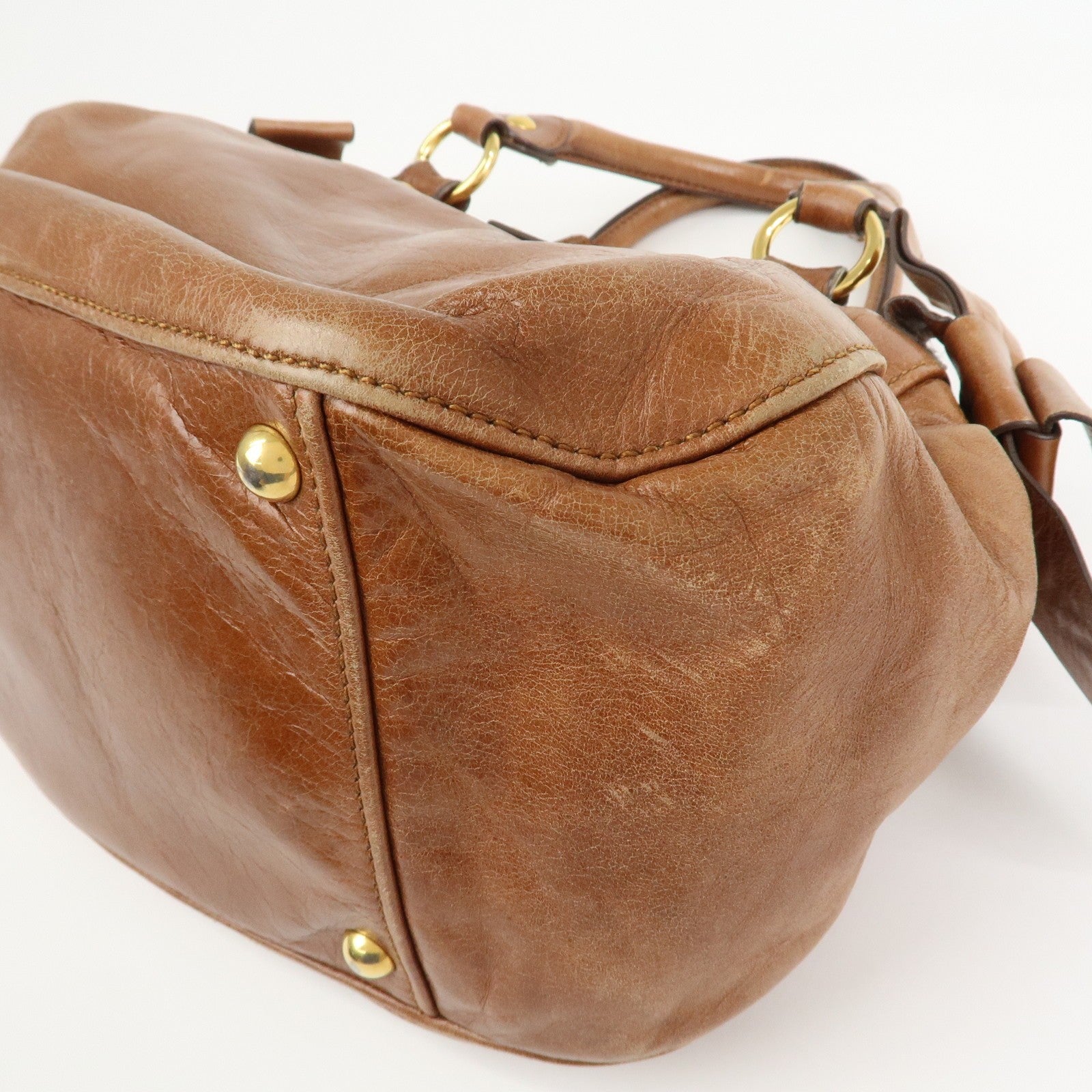 Miu Miu Hand Bag - Brown, Leather