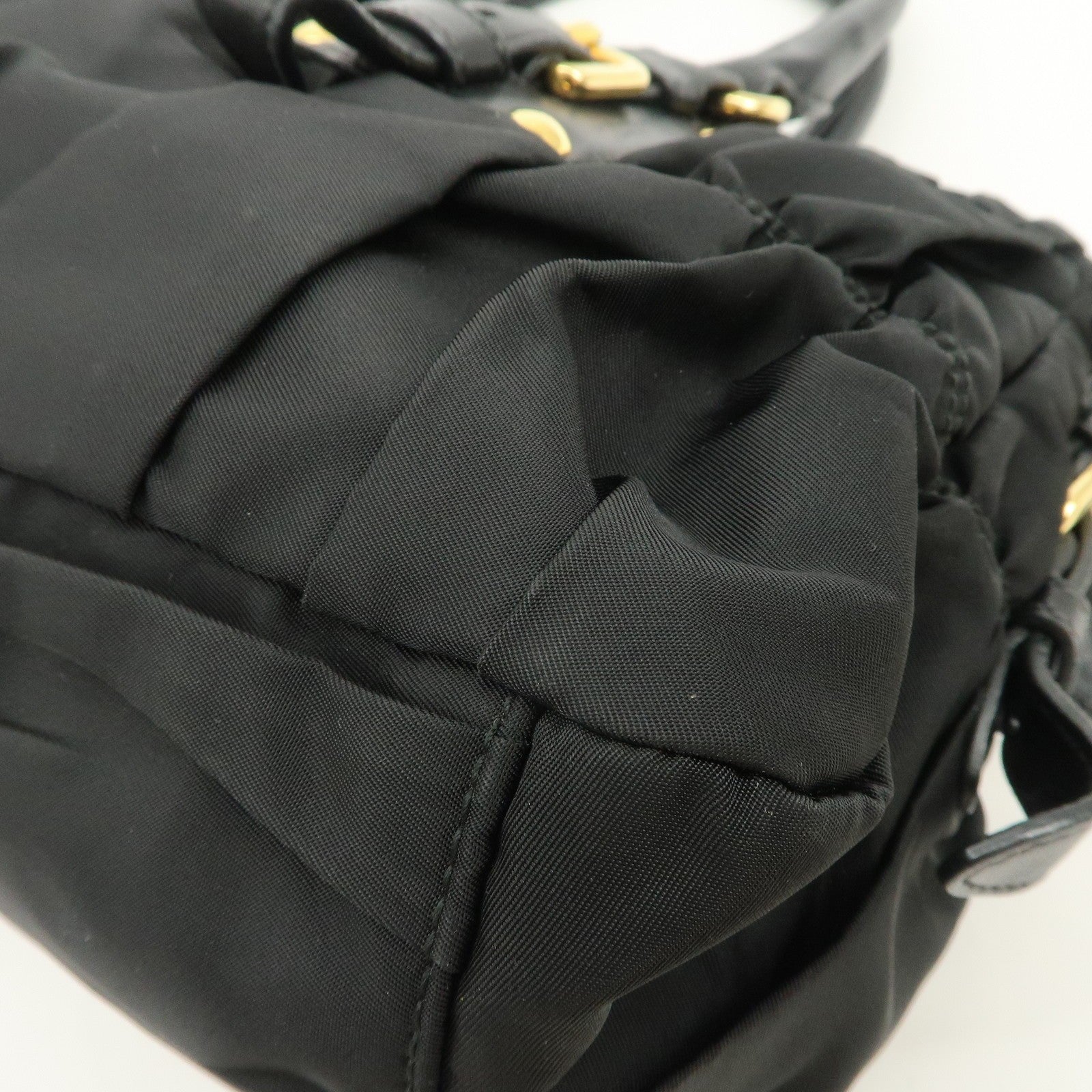 Prada Hand& Shoulder Bag - Black, Nylon Leather