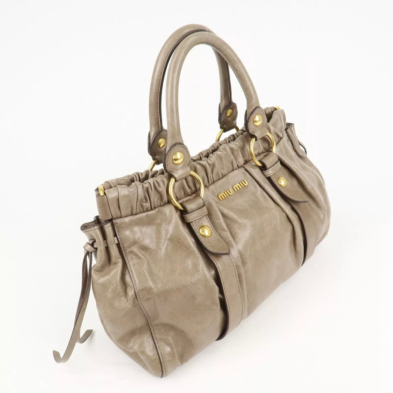 MIU MIU Leather Hand & Shoulder Bag