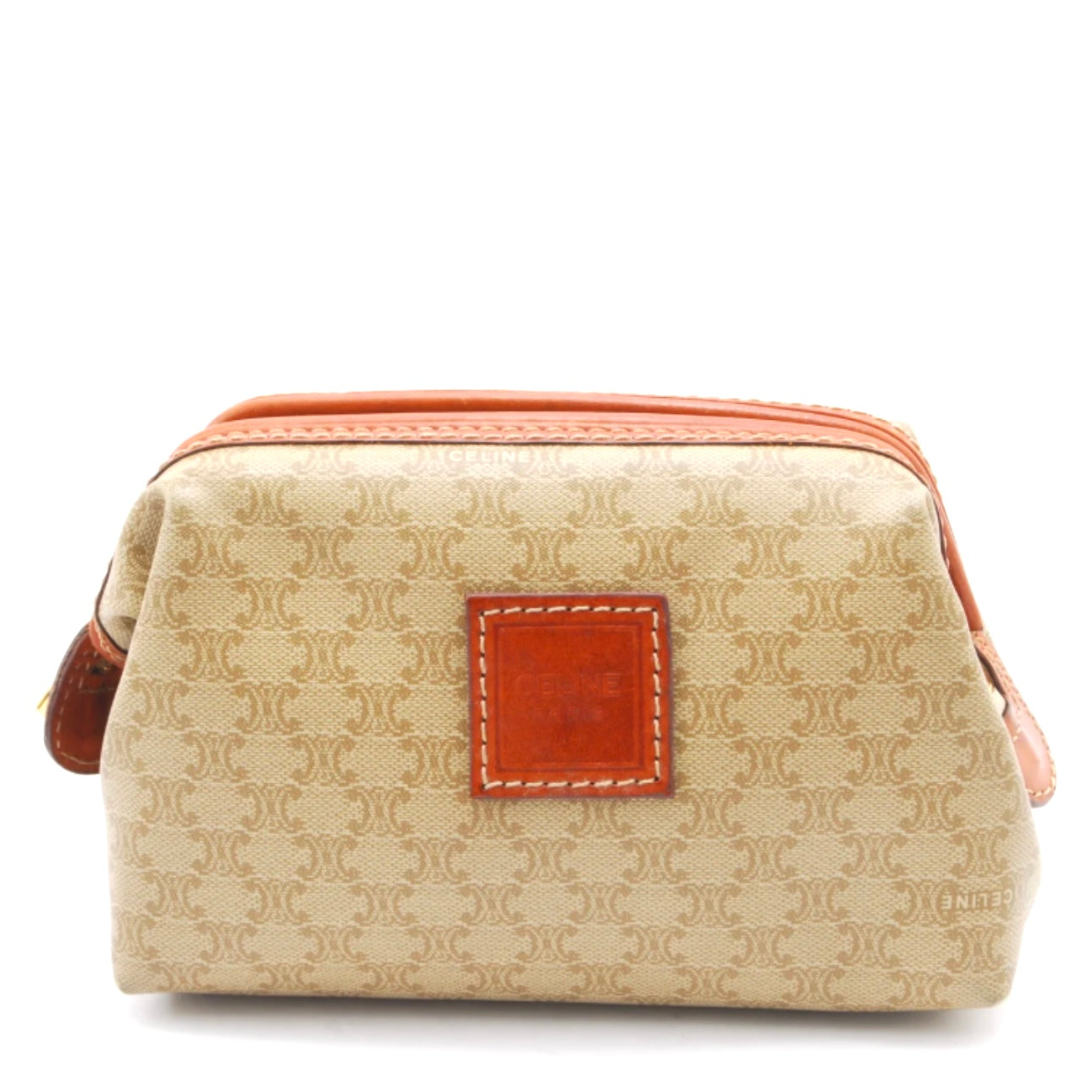 Celine C Charm Clutch Bag - Beige, PVC Leather