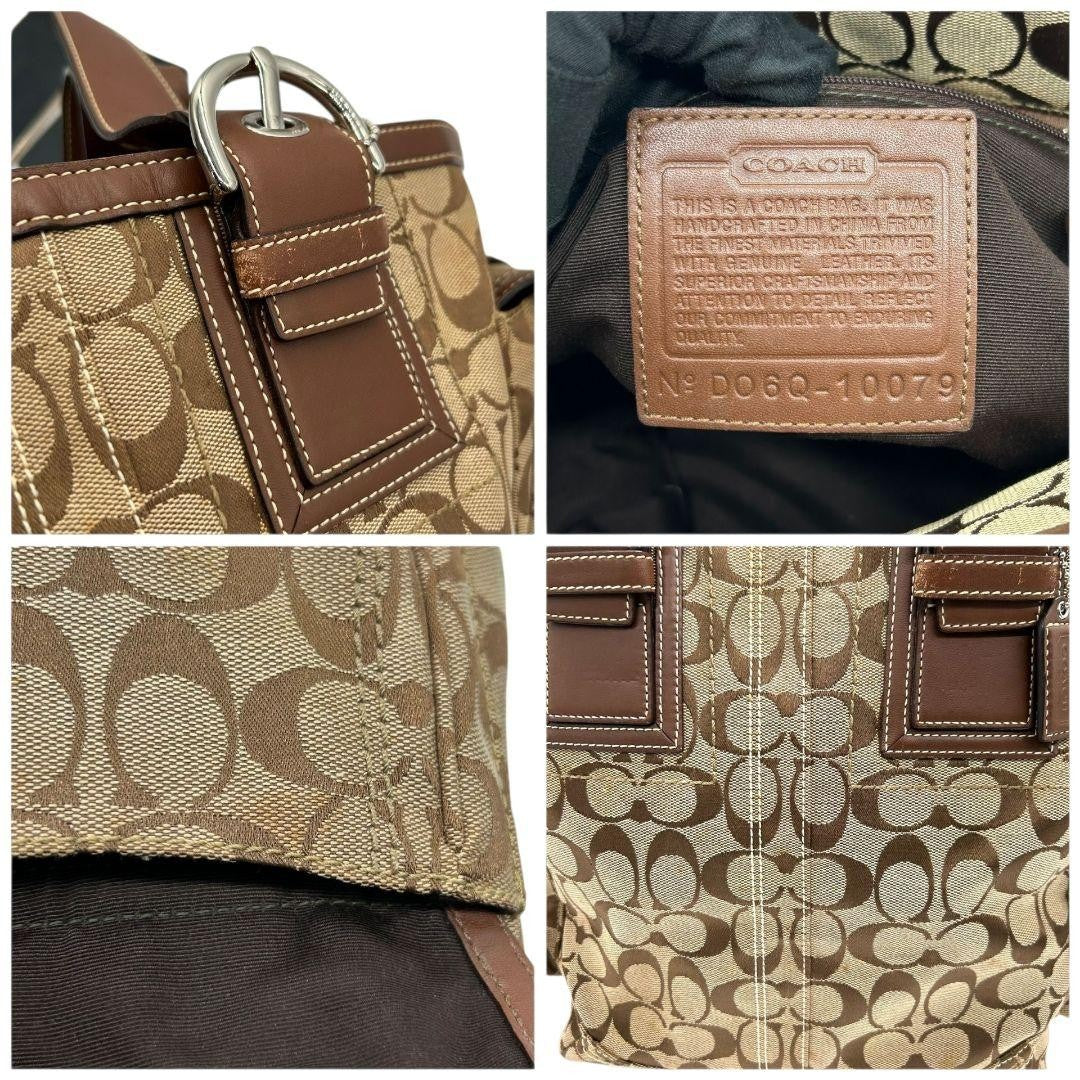 Coach Tote Bag - Brown, Canvas