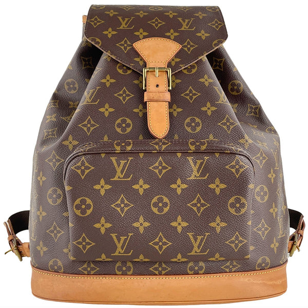 Louis Vuitton Montsouris GM Backpack - Brown, Coated Canvas