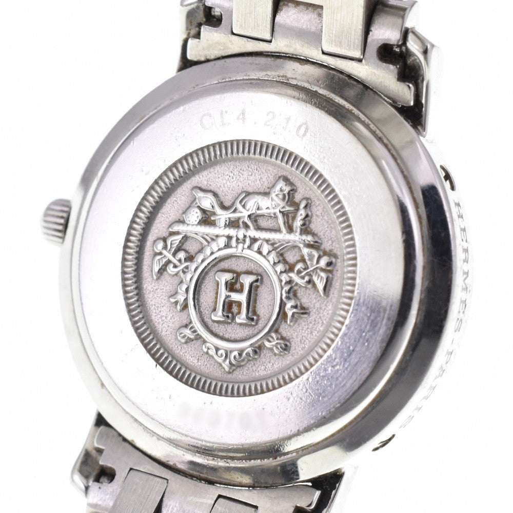 Hermès Clipper Date CL4.210 Watch - White, Stainless Steel