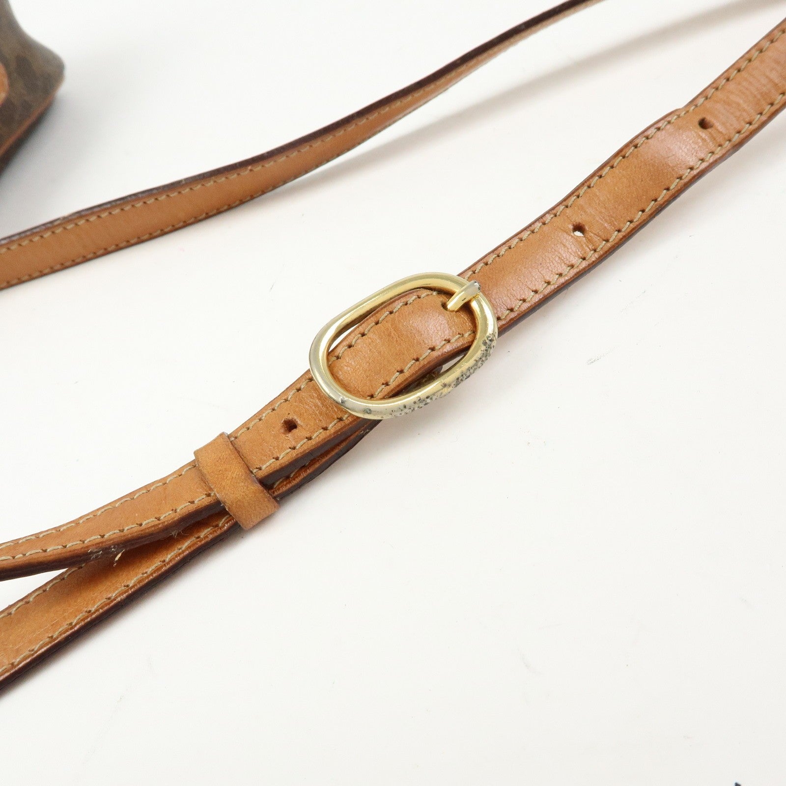 Celine Macadam Shoulder Bag - Brown, PVC Coating Canvas, Leather