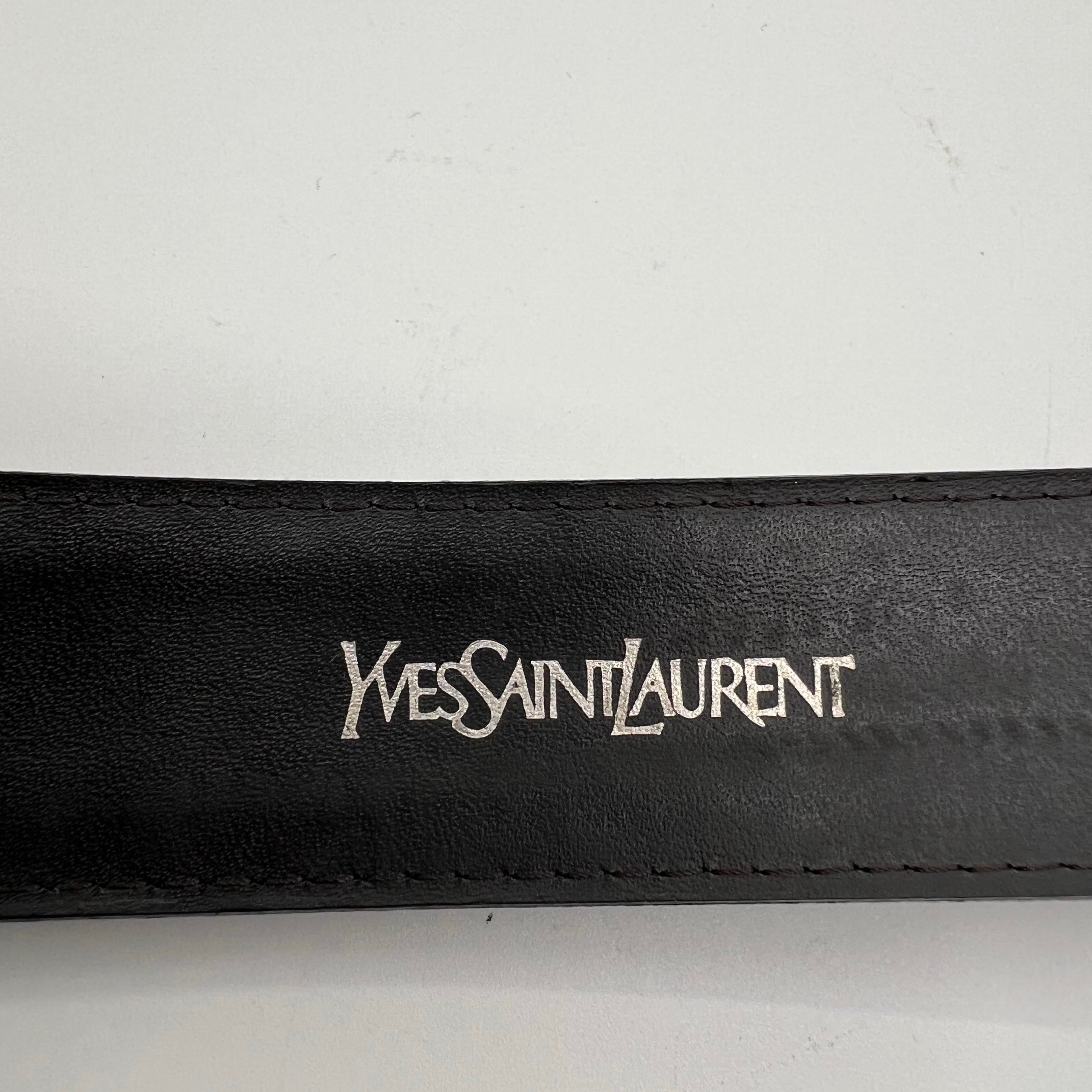 Yves Saint Laurent Vintage Brown Belt
