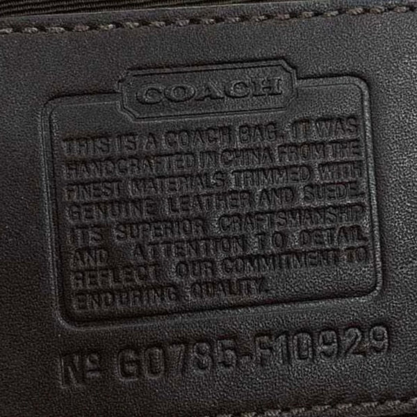 Coach Signature Suede Bag
