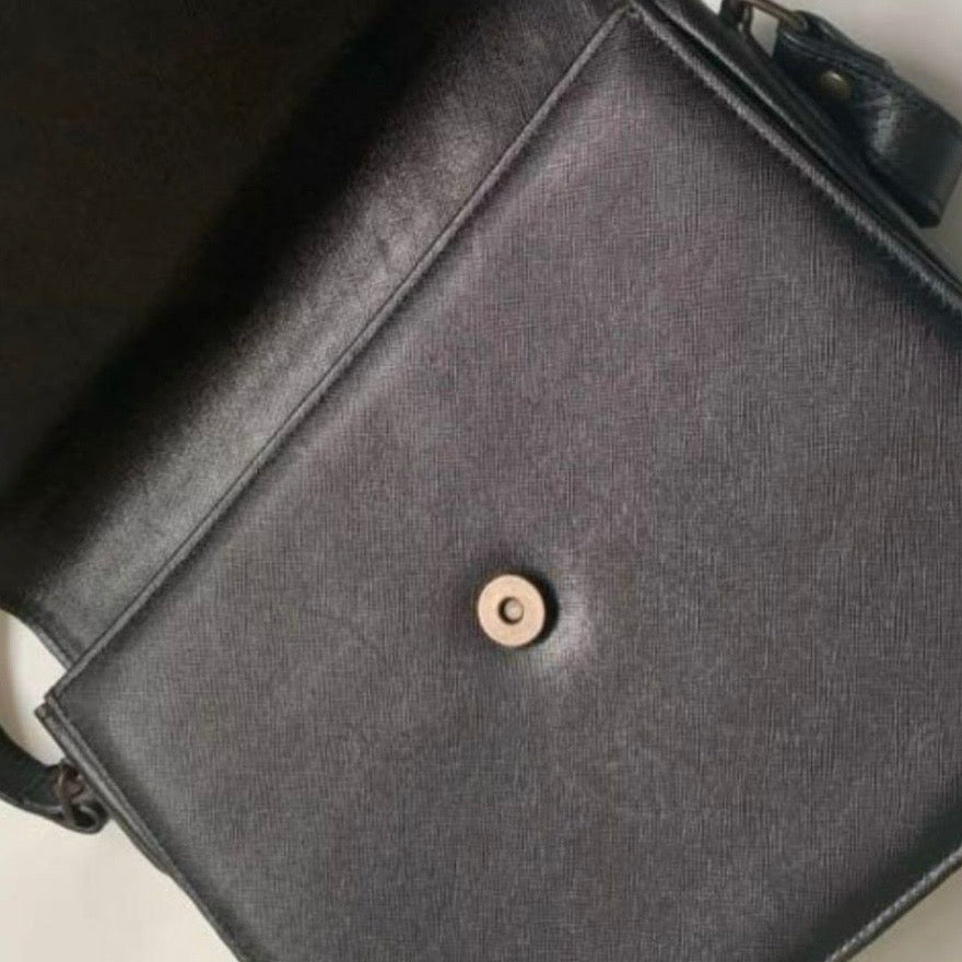 Saint Laurent YSL Shoulder Bag - Black, Leather