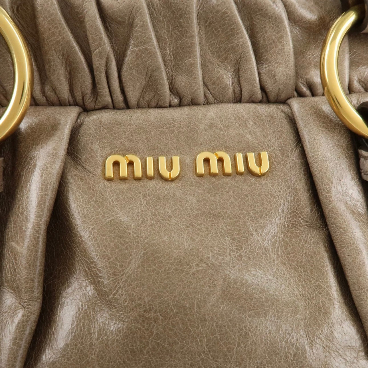 MIU MIU Leather Hand & Shoulder Bag