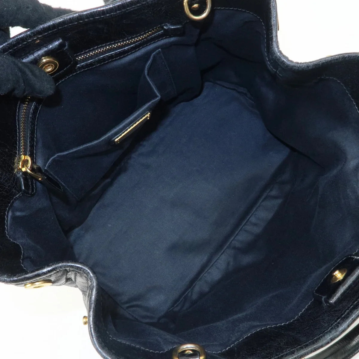 MIUMIU Leather Hand, crossbody Bag Black