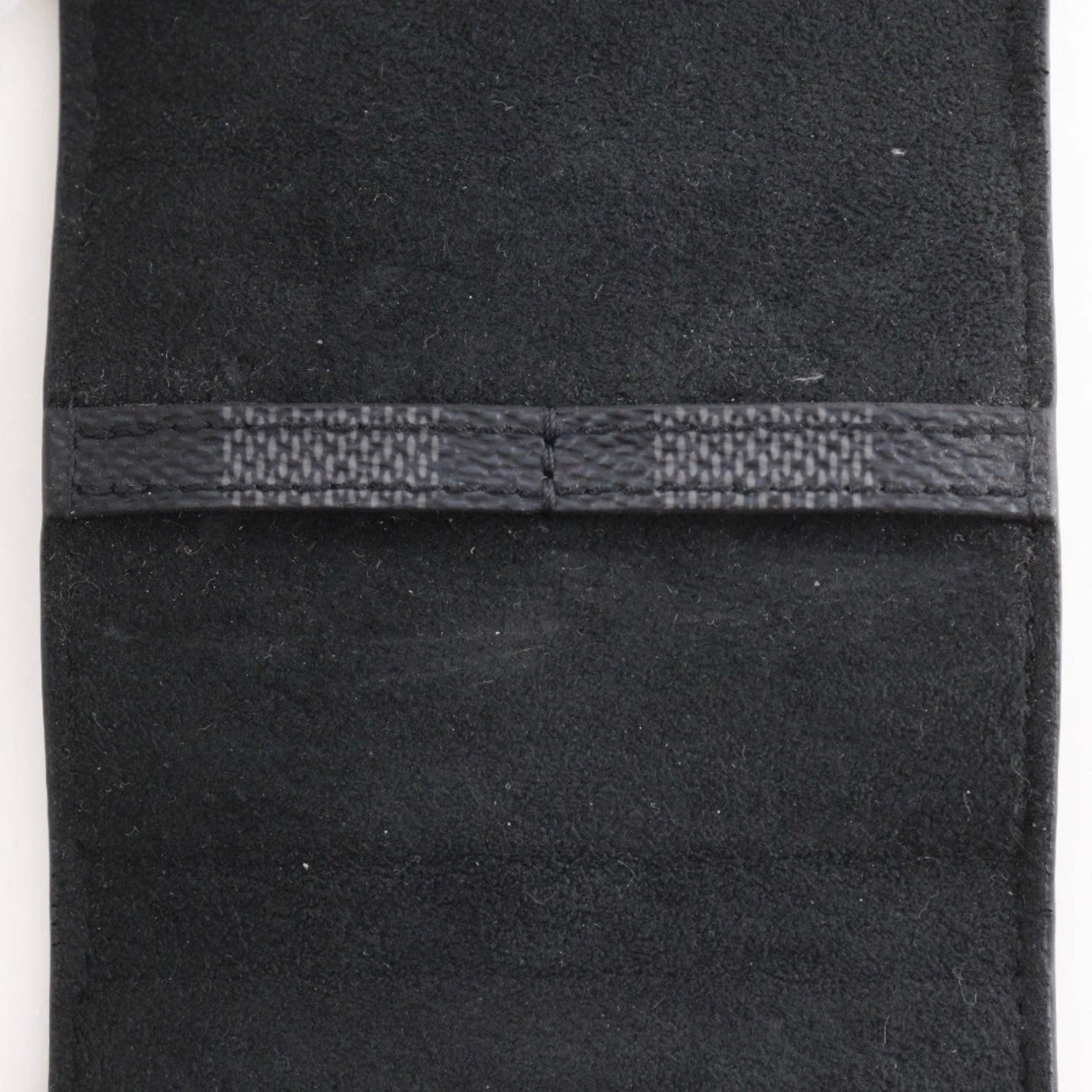 LOUIS VUITTON Cufflink case accessories black Damier Grafitto wallet