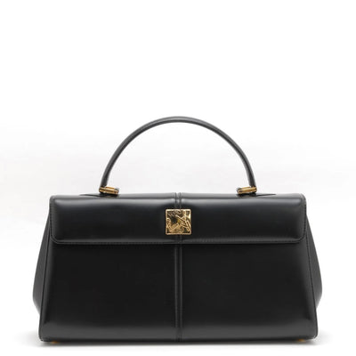 Saint Laurent Vintage Top Handle Handbag - Black, Leather