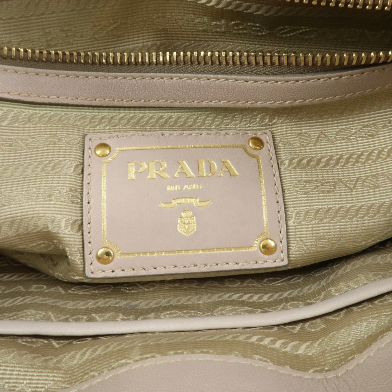 Prada Nylon Leather 2Way Bag- Gray