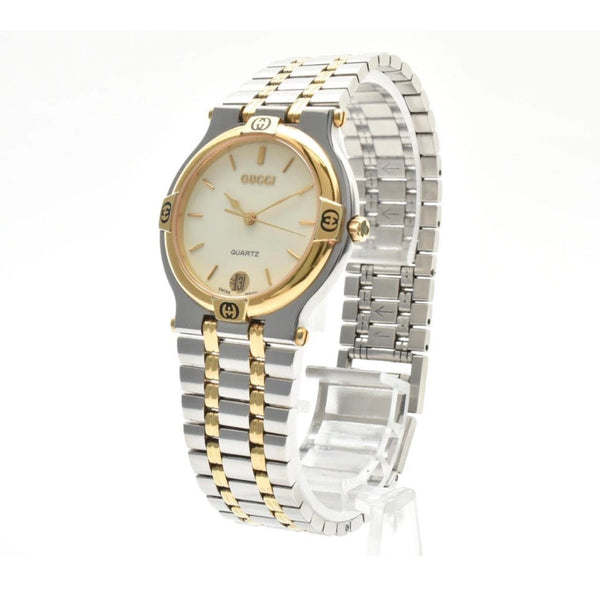Gucci 9000M 31mm ivory Dial Two Tone Quartz