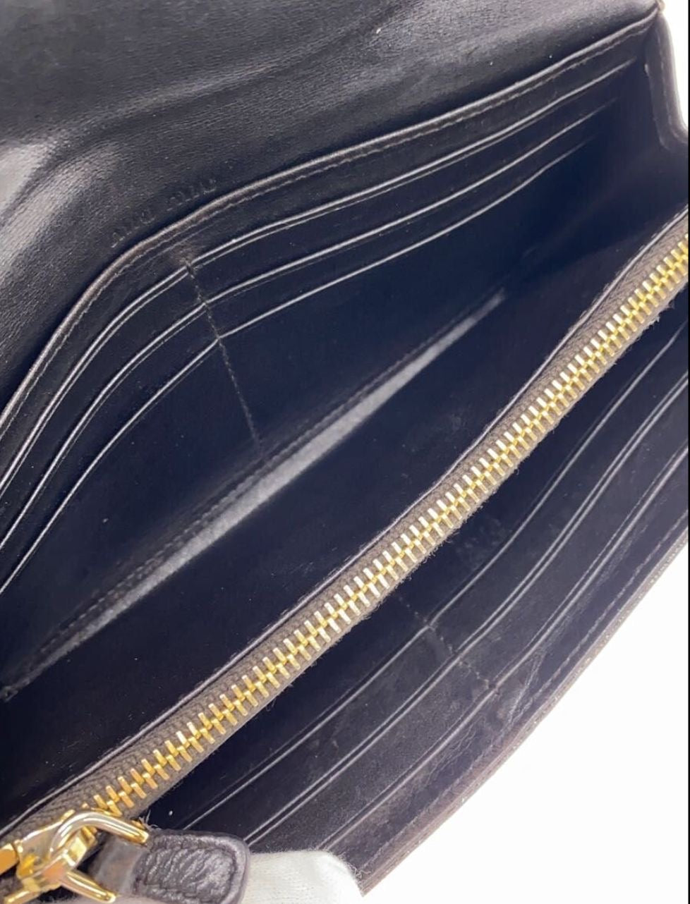 Miu Miu Croco brown wallet