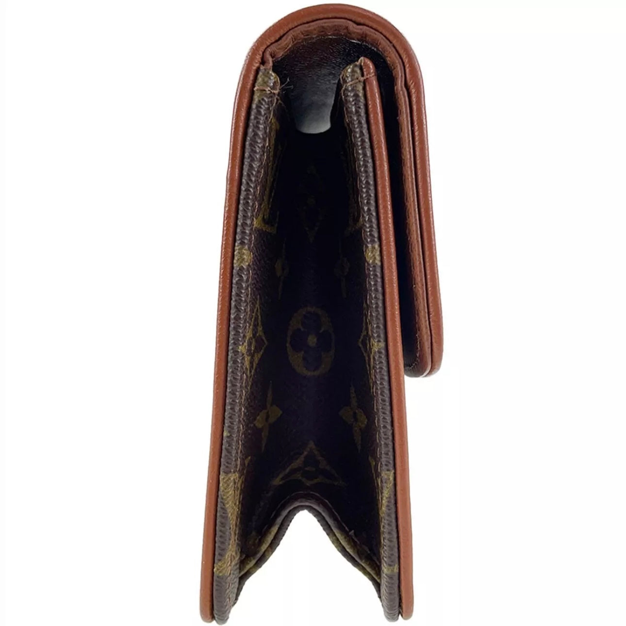 Louis Vuitton Monogram Pochette Dam PM Leather Brown Clutch bag