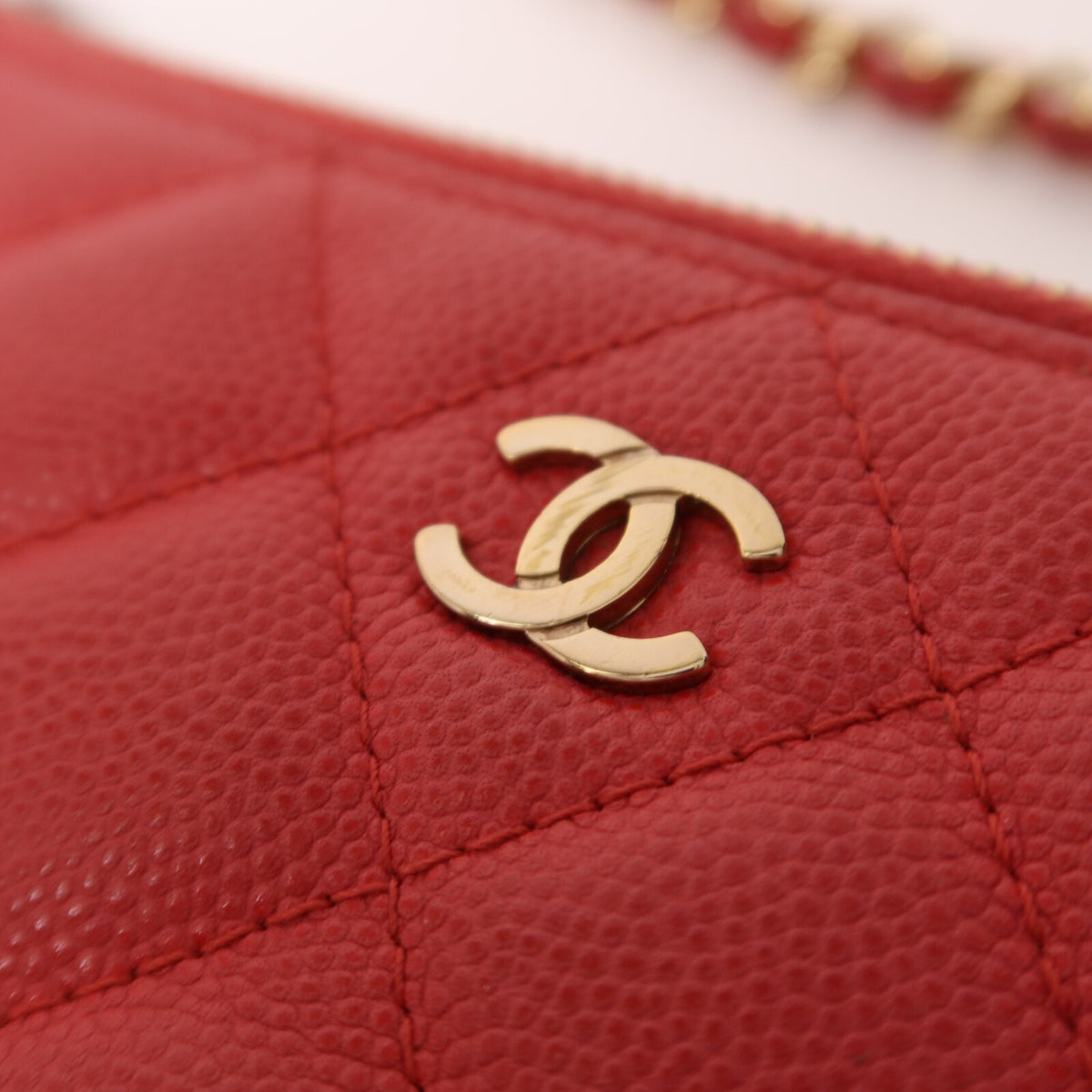 Chanel CC GHW Chain Shoulder Bag - Pink, Calfskin Leather-  מגיע עם כרטיס