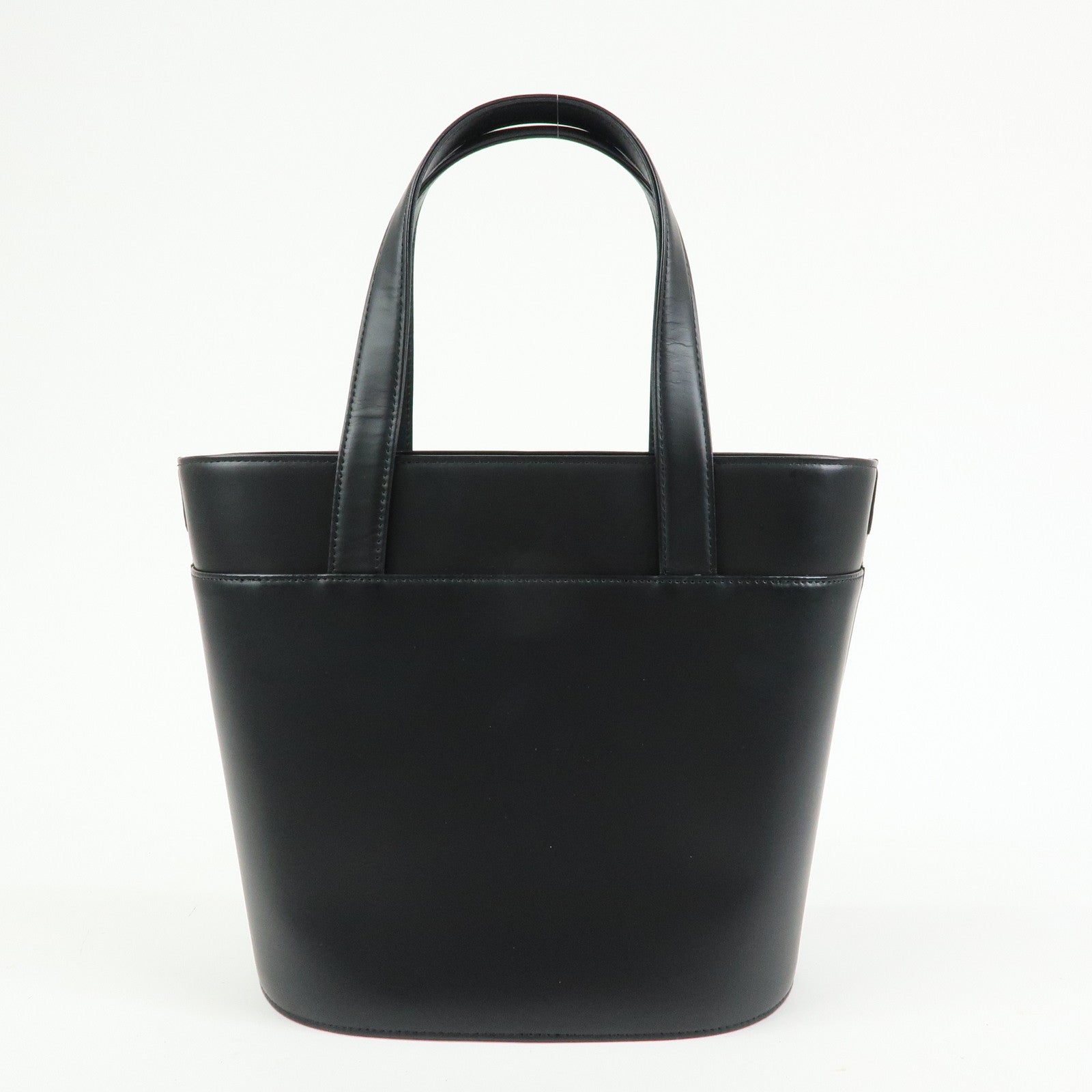Burberry Nova Plaid Tote Bag - Black, Leather and Canvas