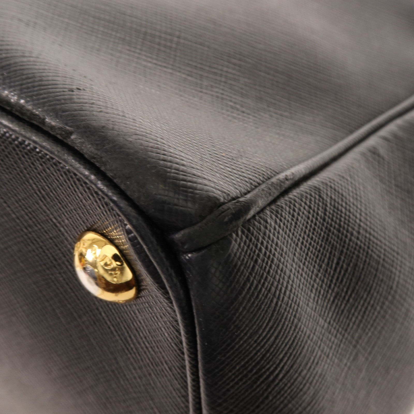 Prada GHW Double Zip Handbag - Black, Calfskin Leather