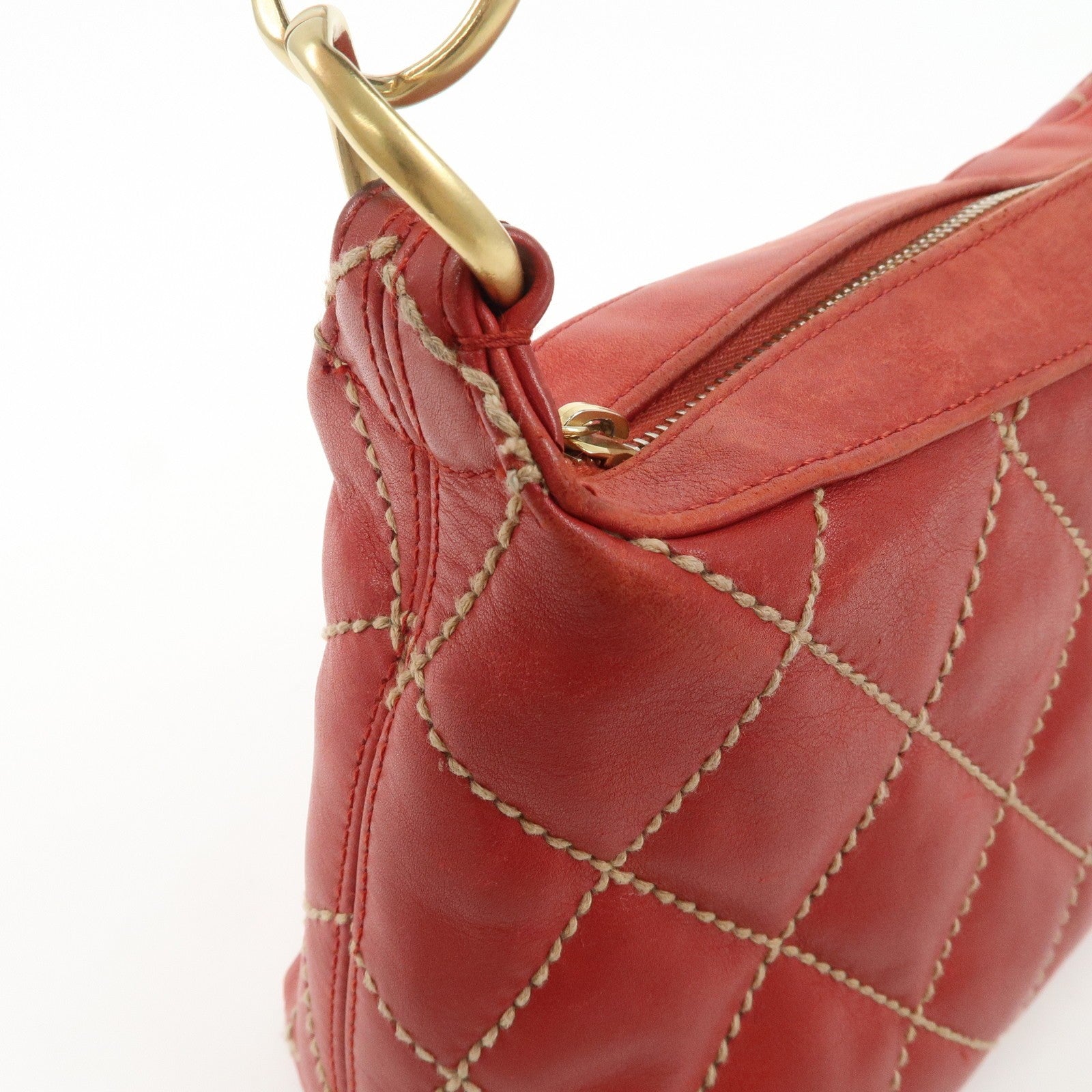 Chanel Mark Wild Handbag - Red, Leather