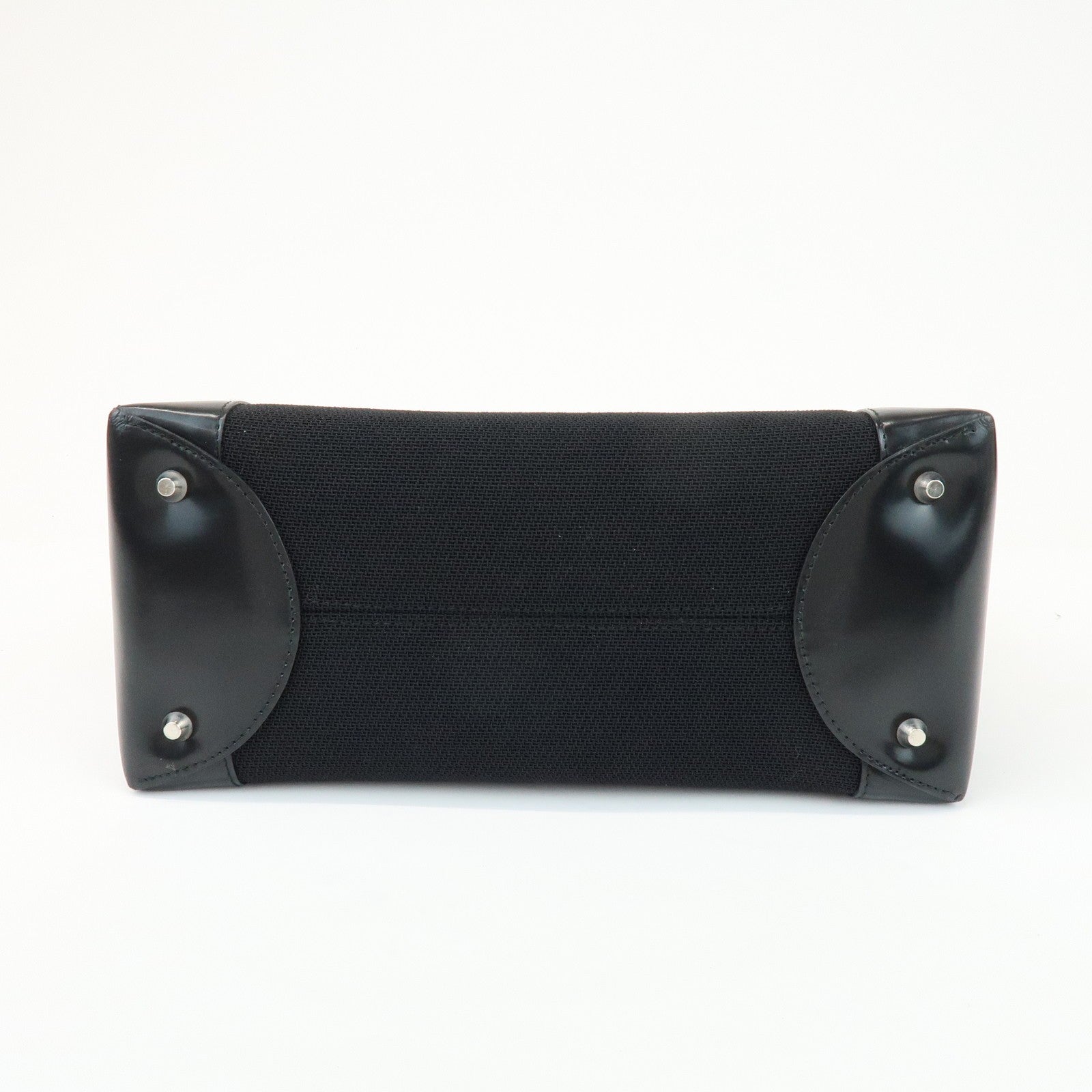 Christian Dior Lady Dior Hand Bag - Black, Canvas and Patent Leather