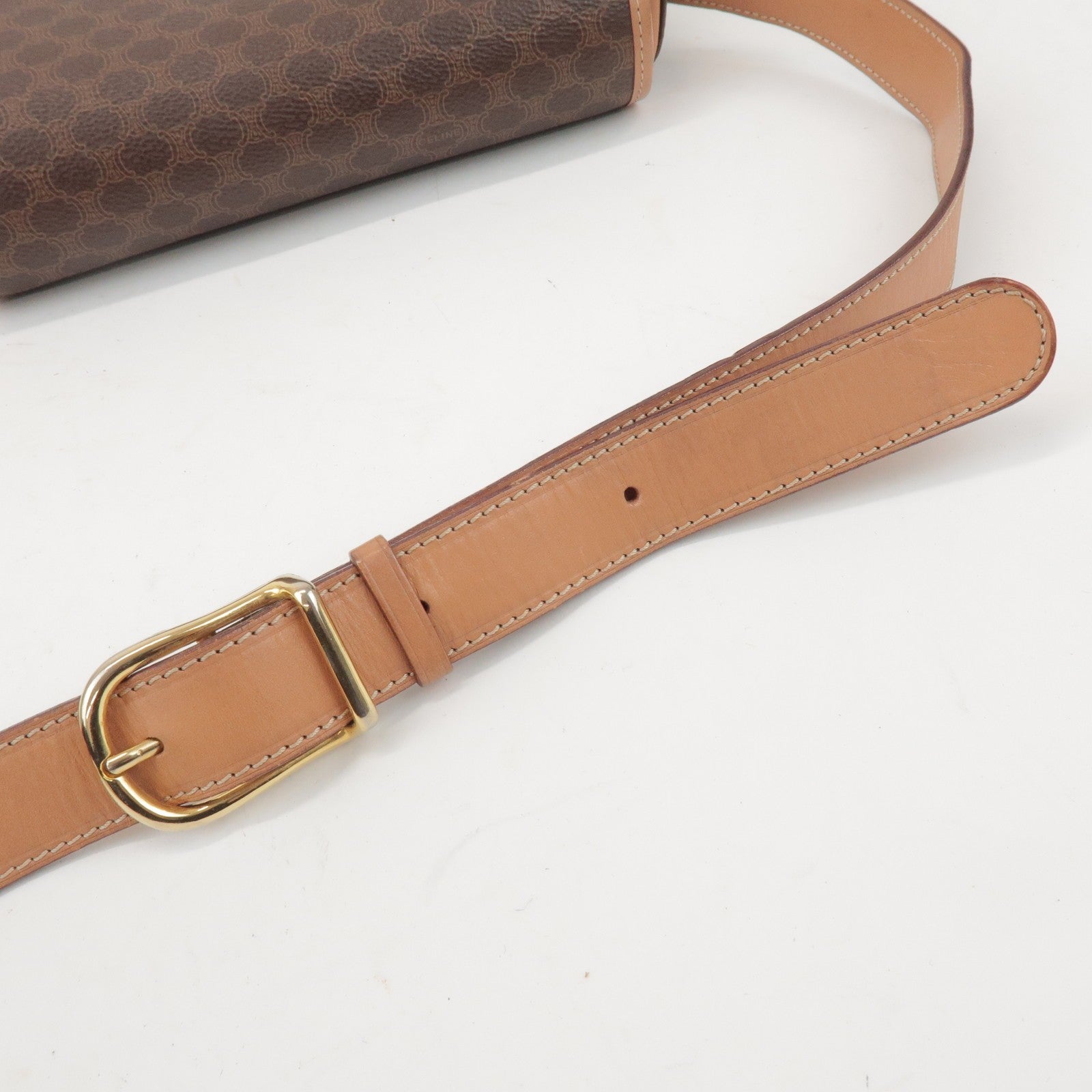Celine Macadam Shoulder Bag - Brown, PVC Leather 