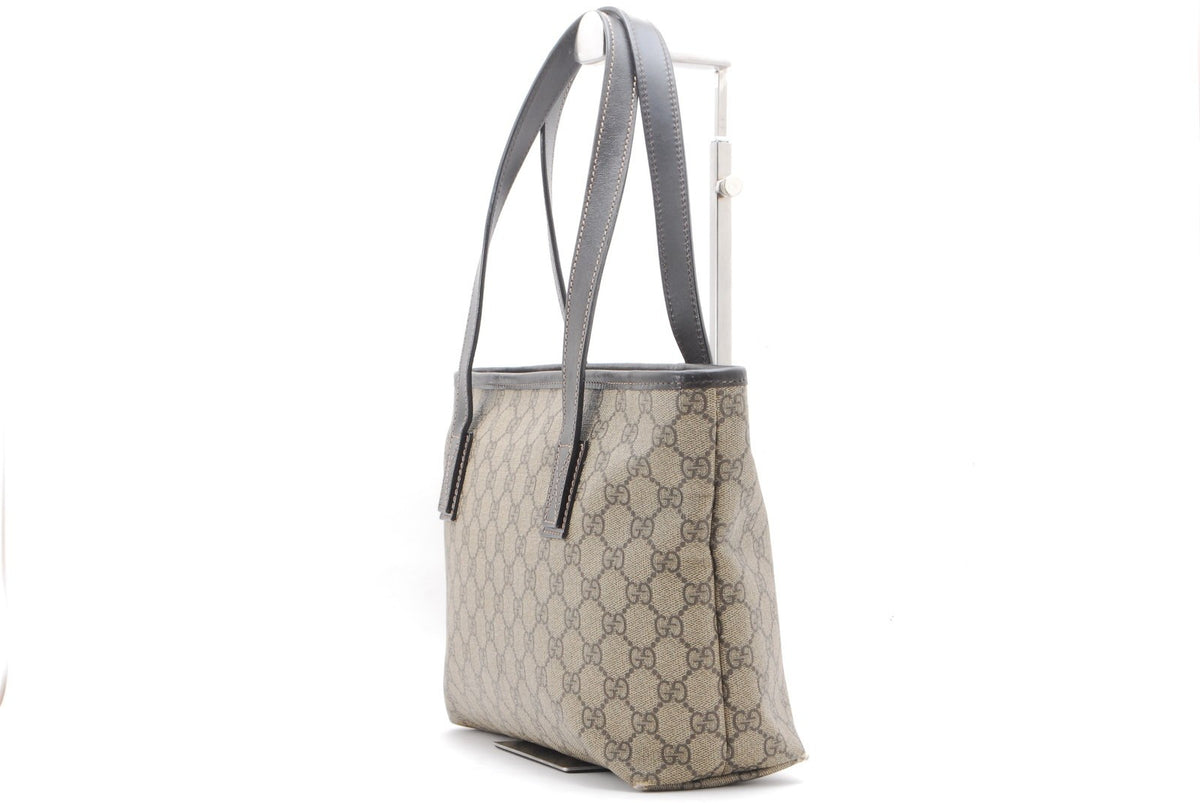 Gucci GG Supreme Tote Bag - Brown, PVC Leather