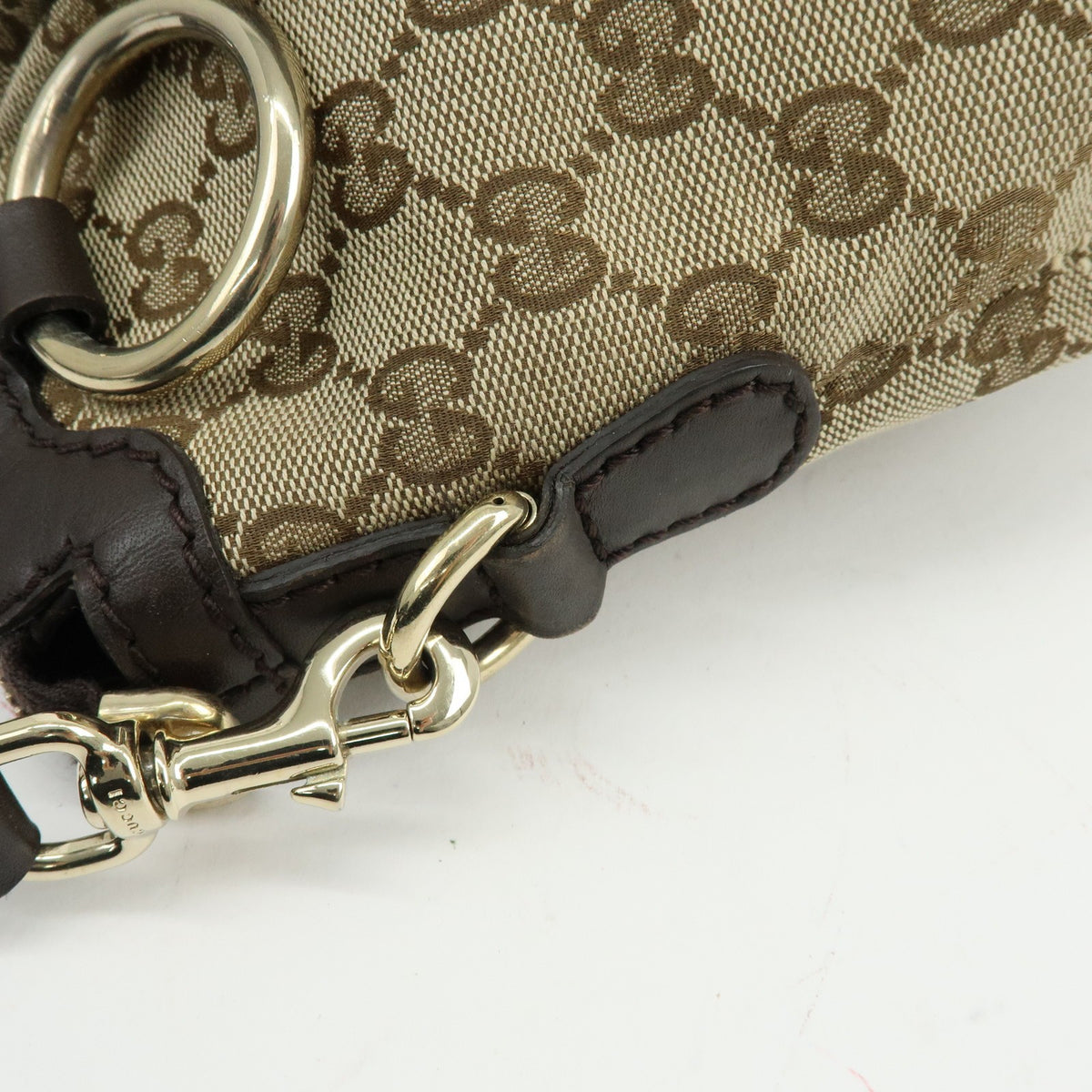 Gucci 2Way Bag - Beige Brown, GG Canvas Leather