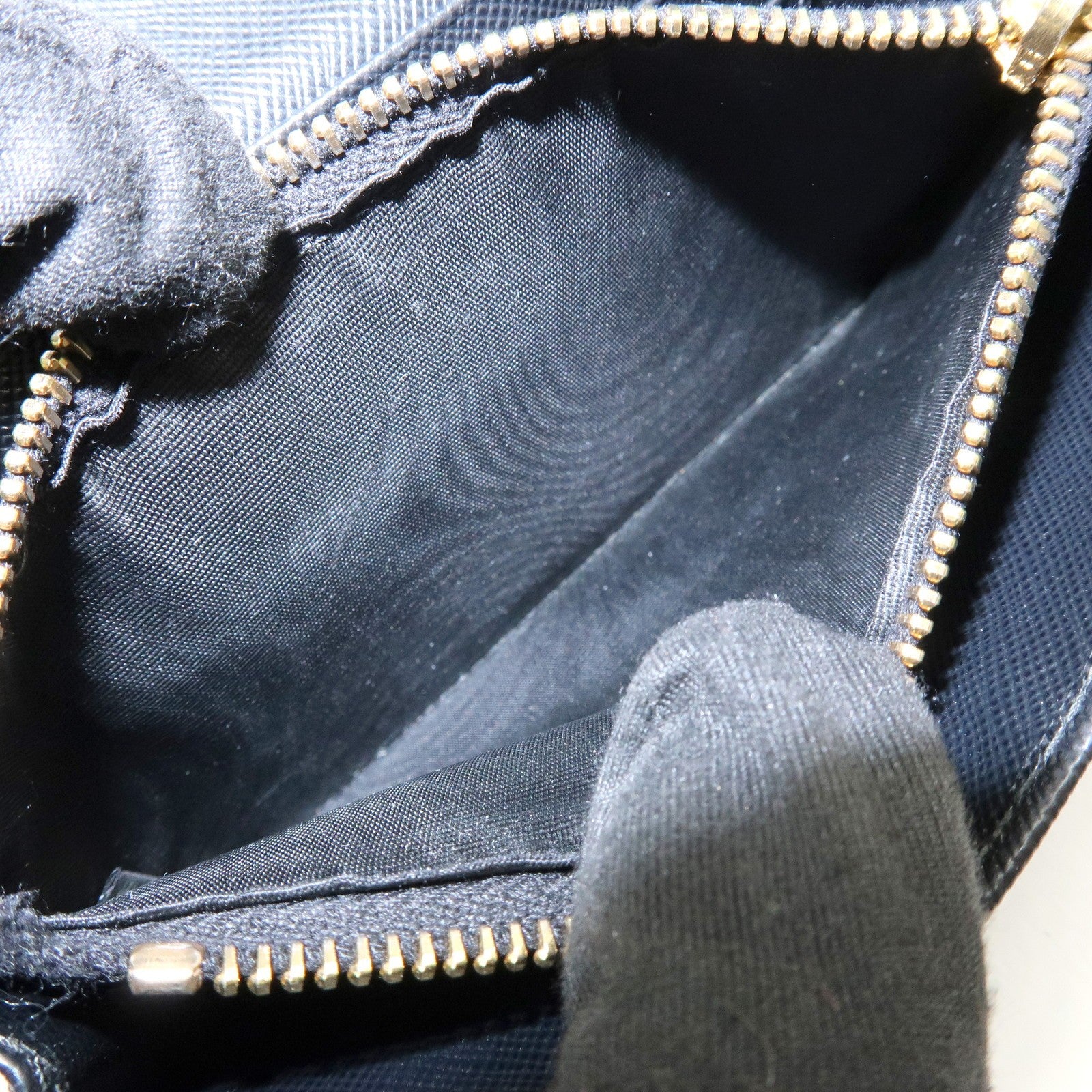 Prada Triangle Logo Wallet - Black, Saffiano Leather