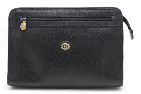 Gucci Clutch Second Bag - Black, Leather