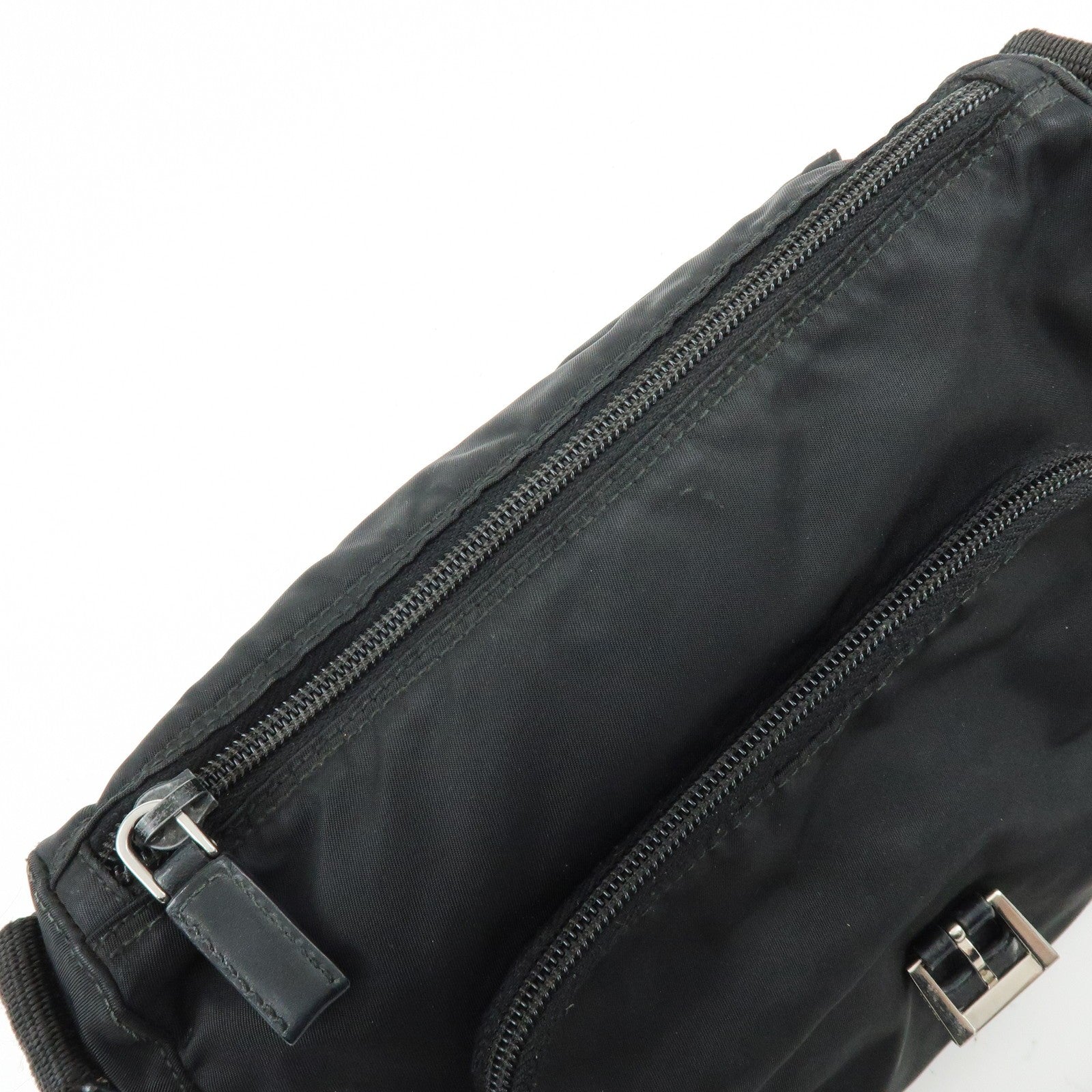 Prada BT8994 Shoulder Bag - Black, Nylon and Leather